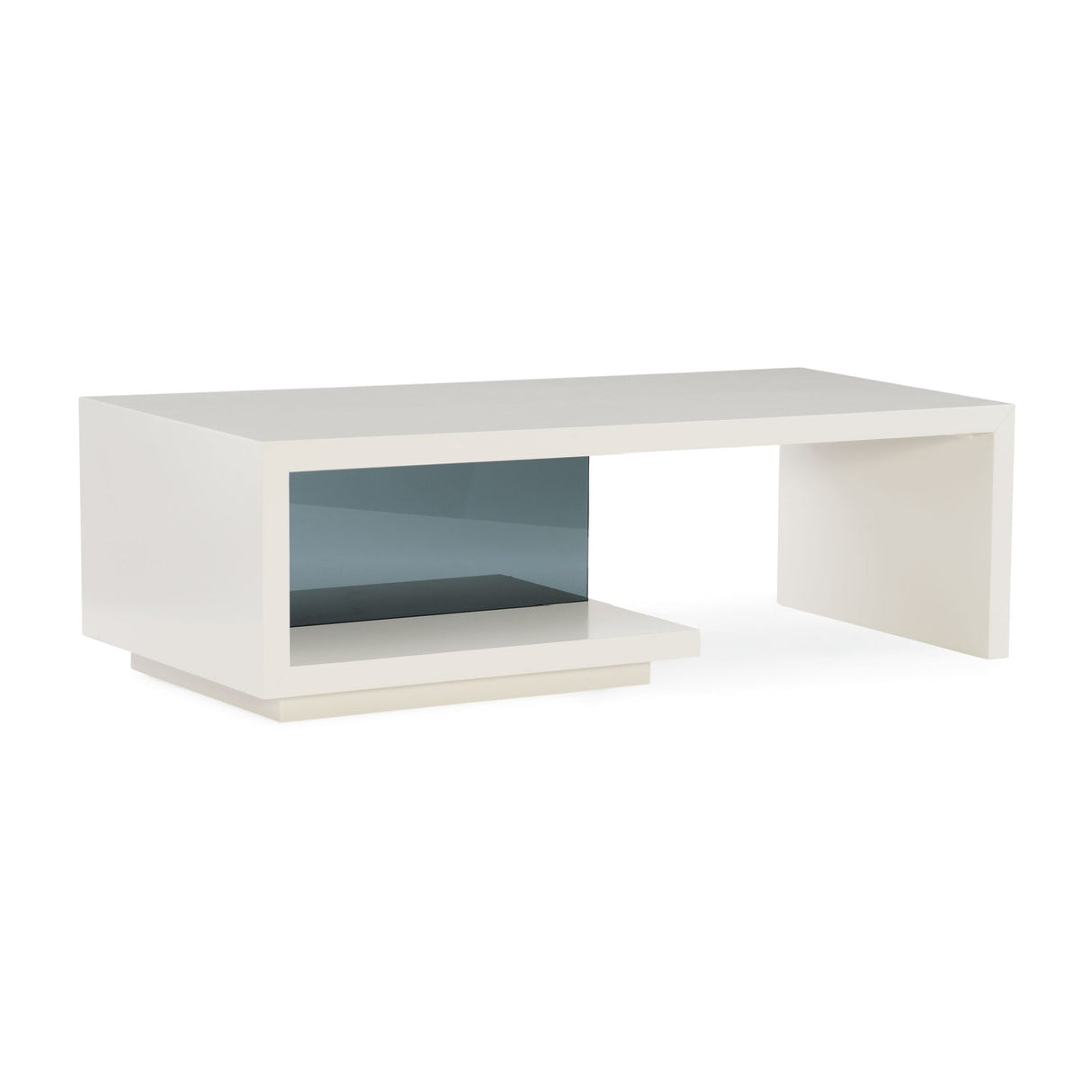 Gray Open-Storage Coffee Table – Expressions – front view