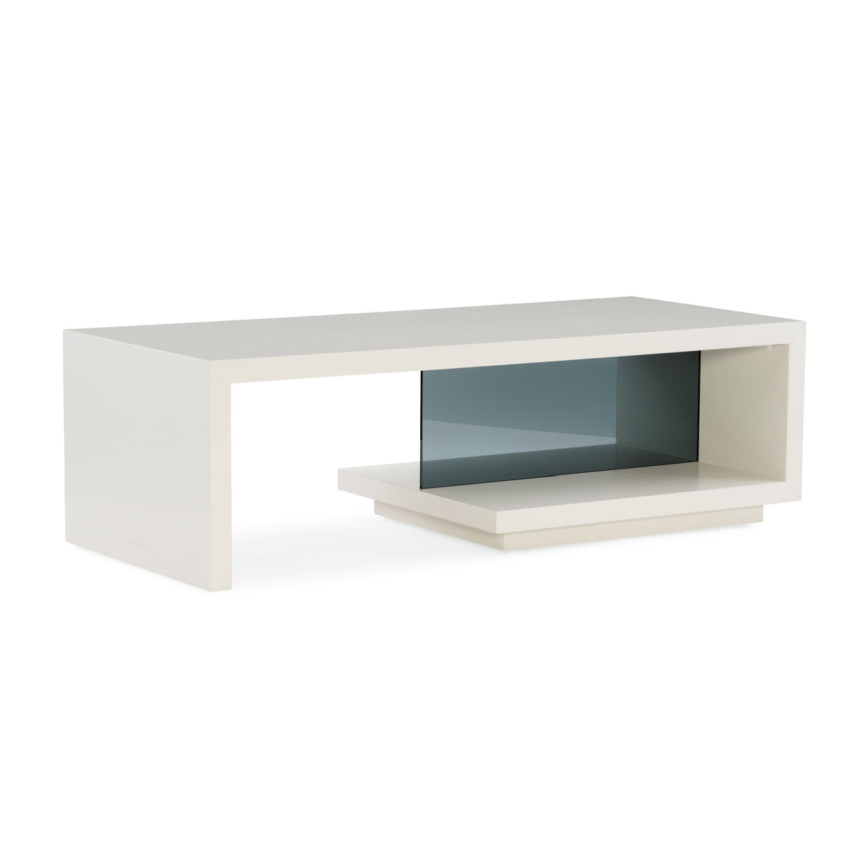 Gray Open-Storage Coffee Table – Expressions – rear view