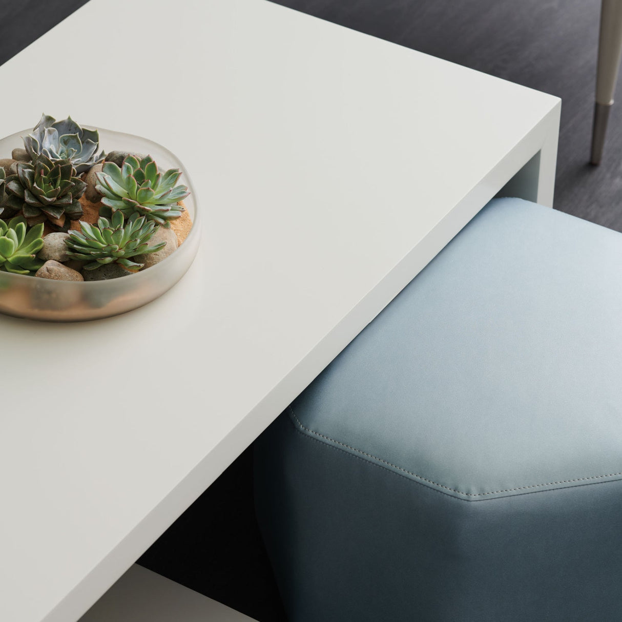 Gray Open-Storage Coffee Table – Expressions – alternate view 7
