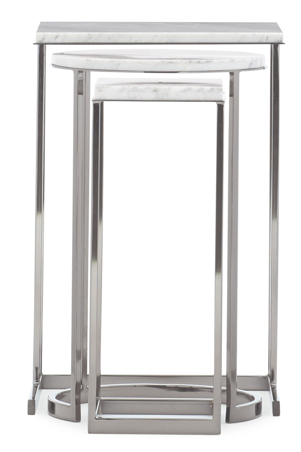 Plated Nickel Nesting End Table (3) | Caracole Exposition | Oroa.com