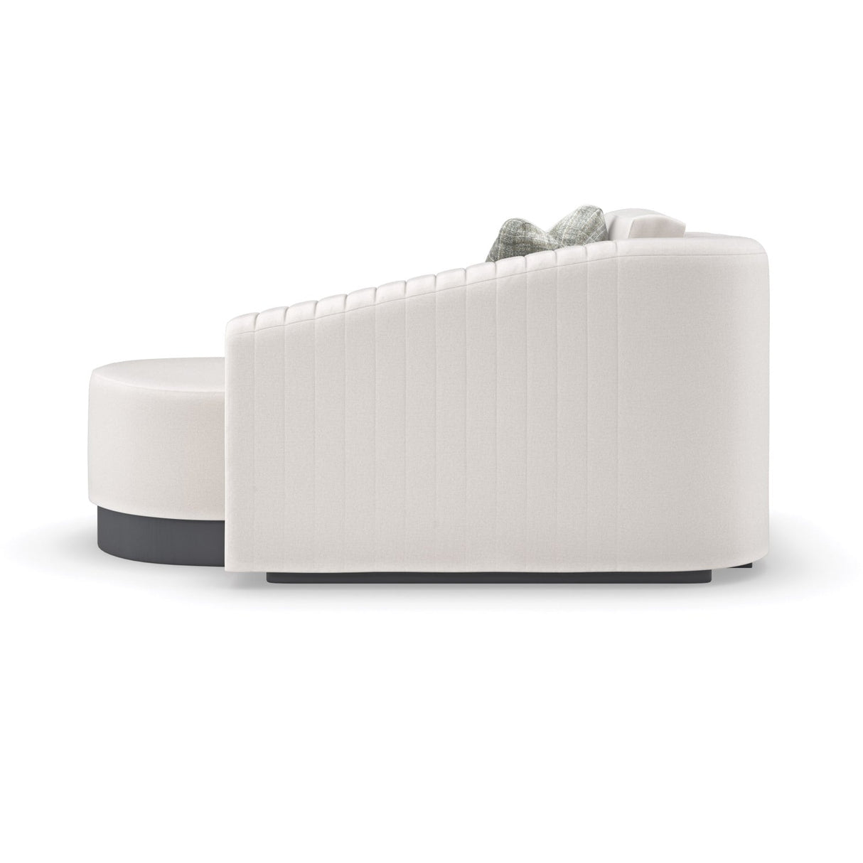Twill Right-Armed Chaise Lounge – La Moda – rear view