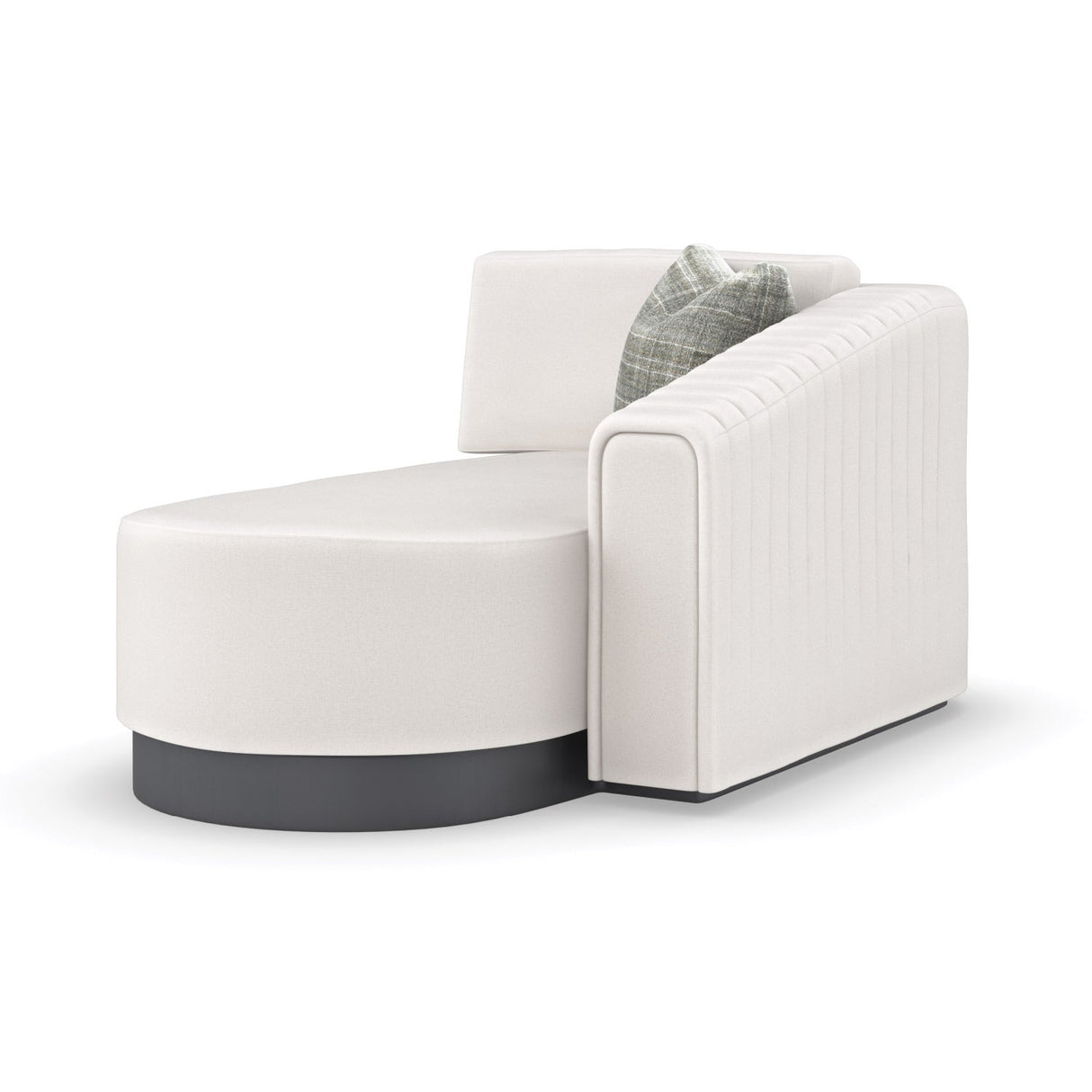Twill Right-Armed Chaise Lounge – La Moda – side view