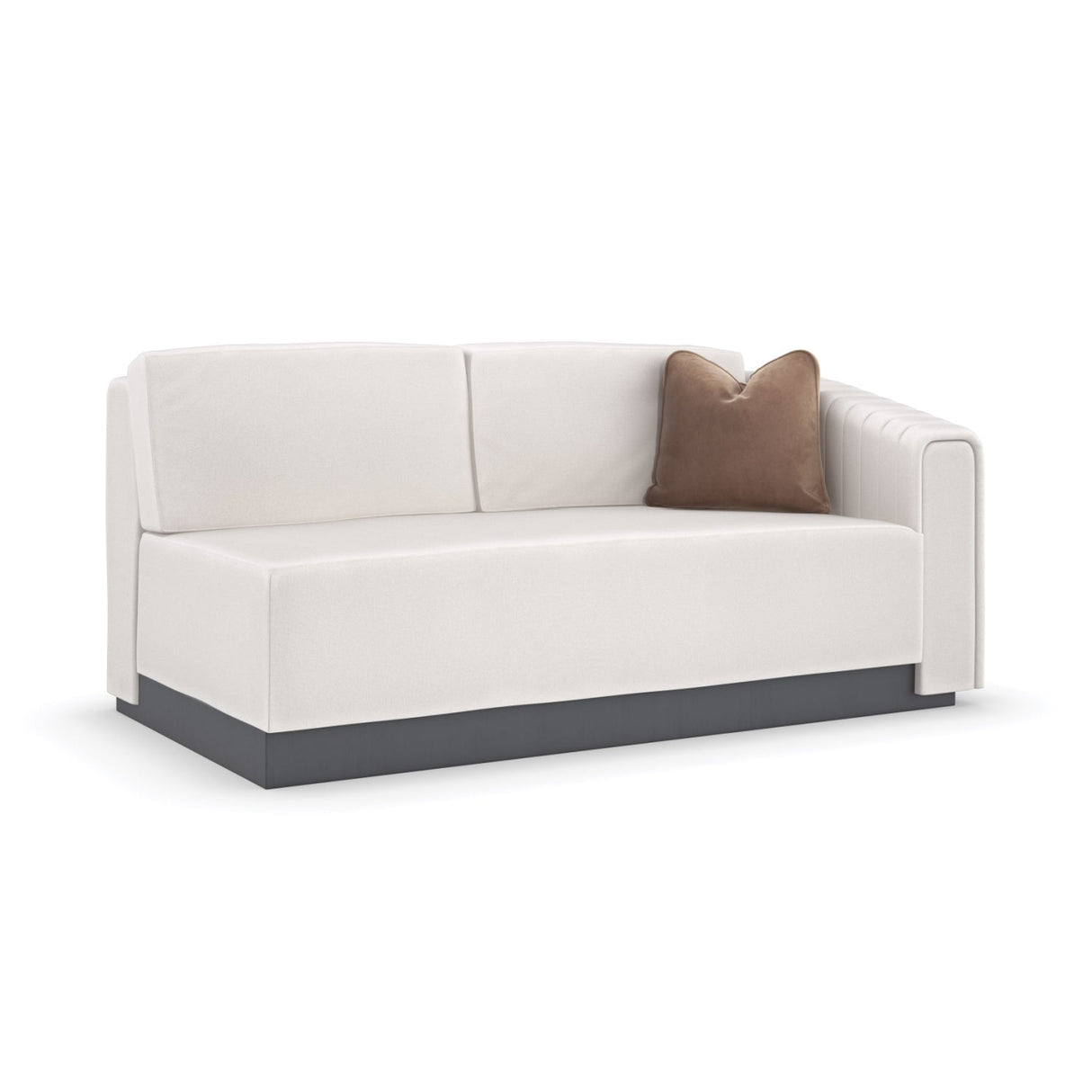 Twill Right-Armed Loveseat – La Moda – side view