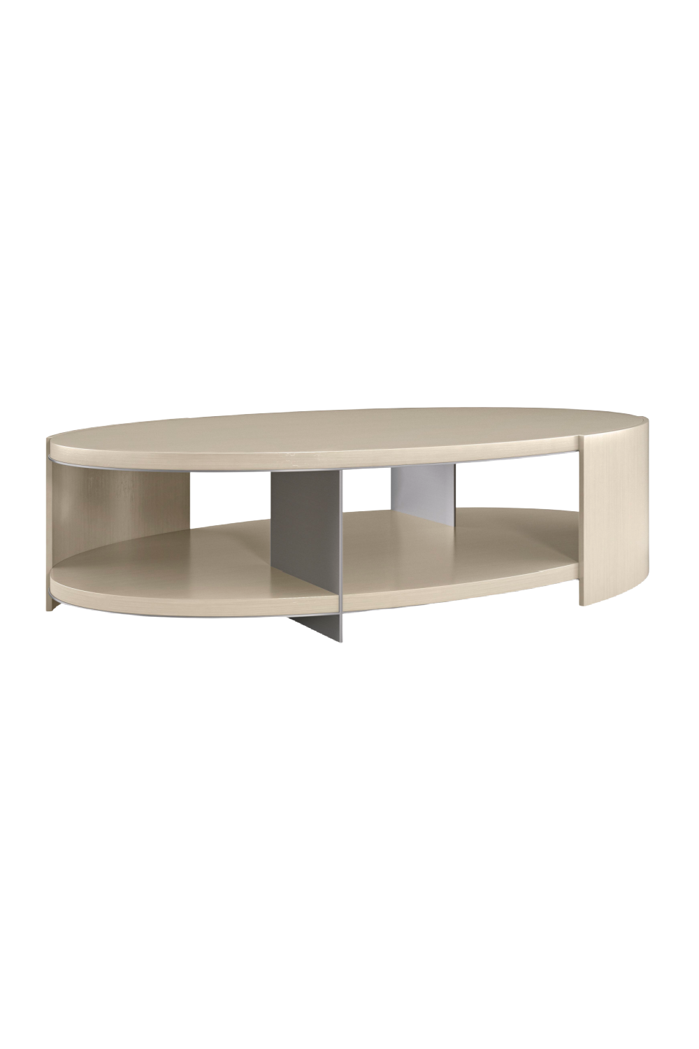 Oval Cream Cocktail Table | Caracole Da Vita | Oroa.com