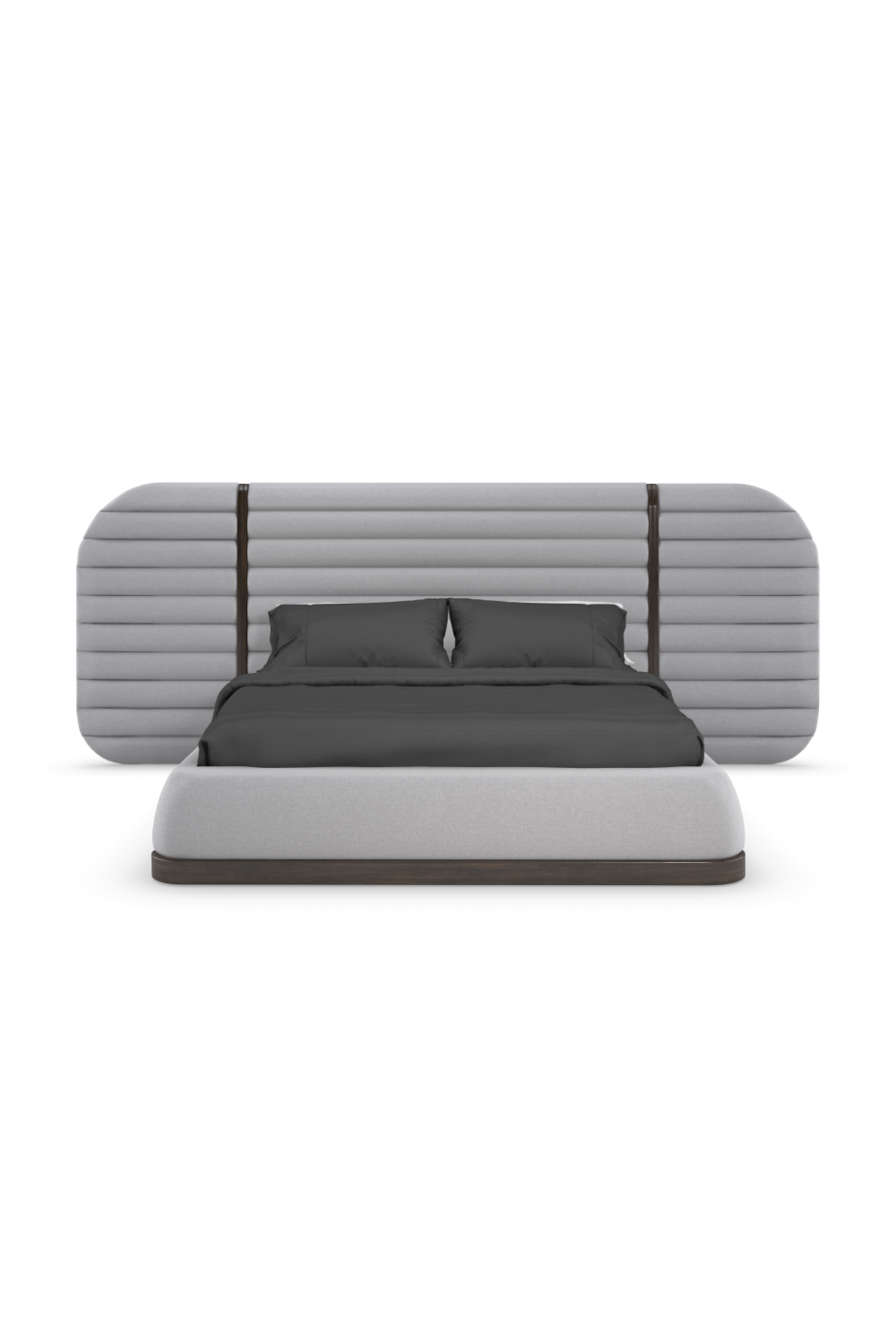 Gray Channeled Bed Side Panels | Caracole La Moda | Oroa.com