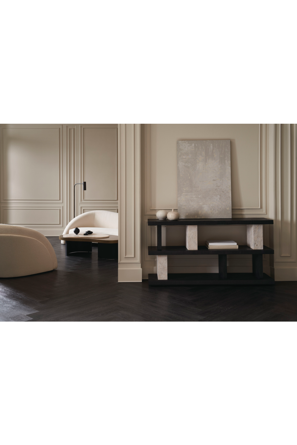 Modern Curved Accent Chair | Caracole Movement | Oroa.com