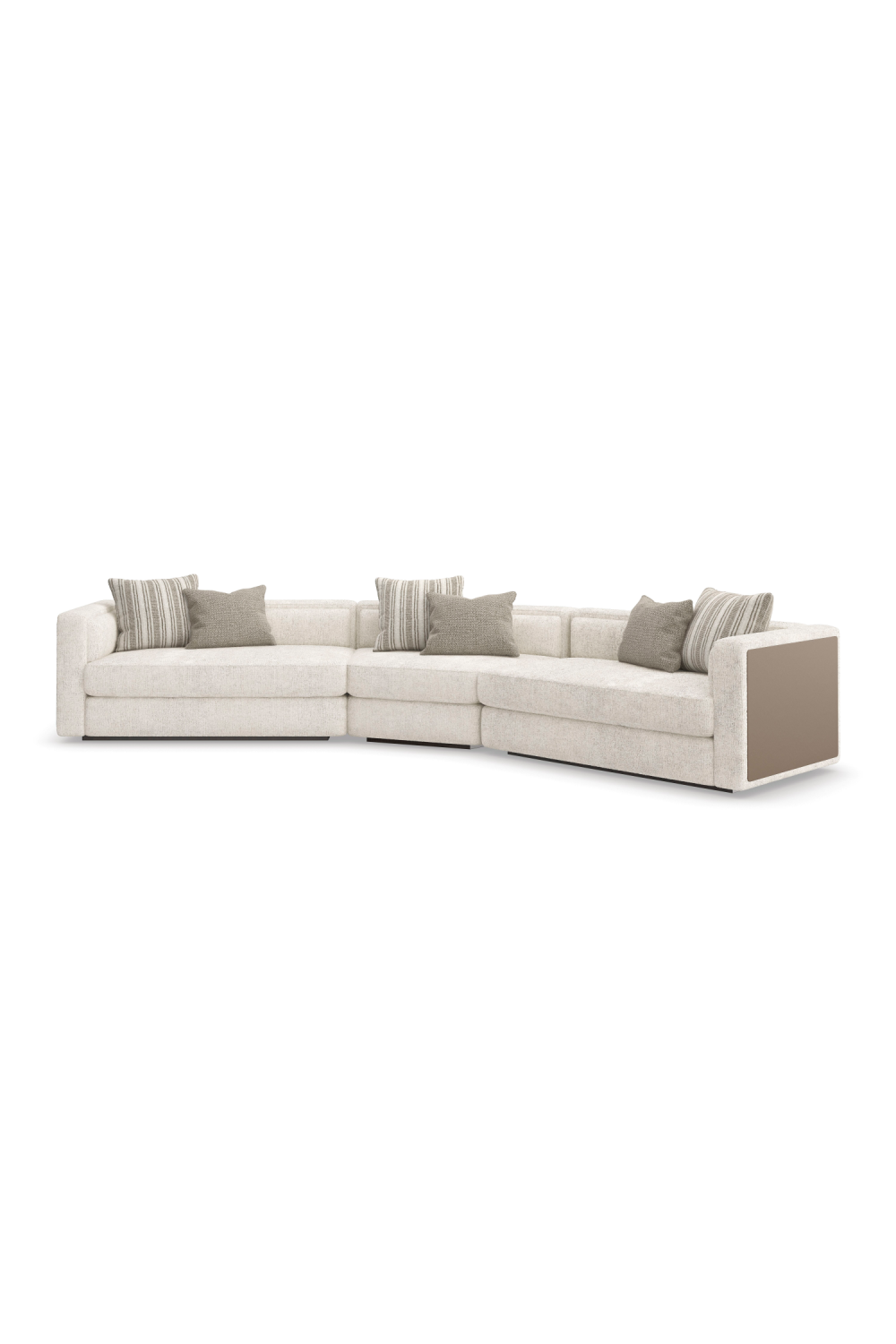 Cream Minimalist Sectional Sofa | Caracole Unity | Oroa.com