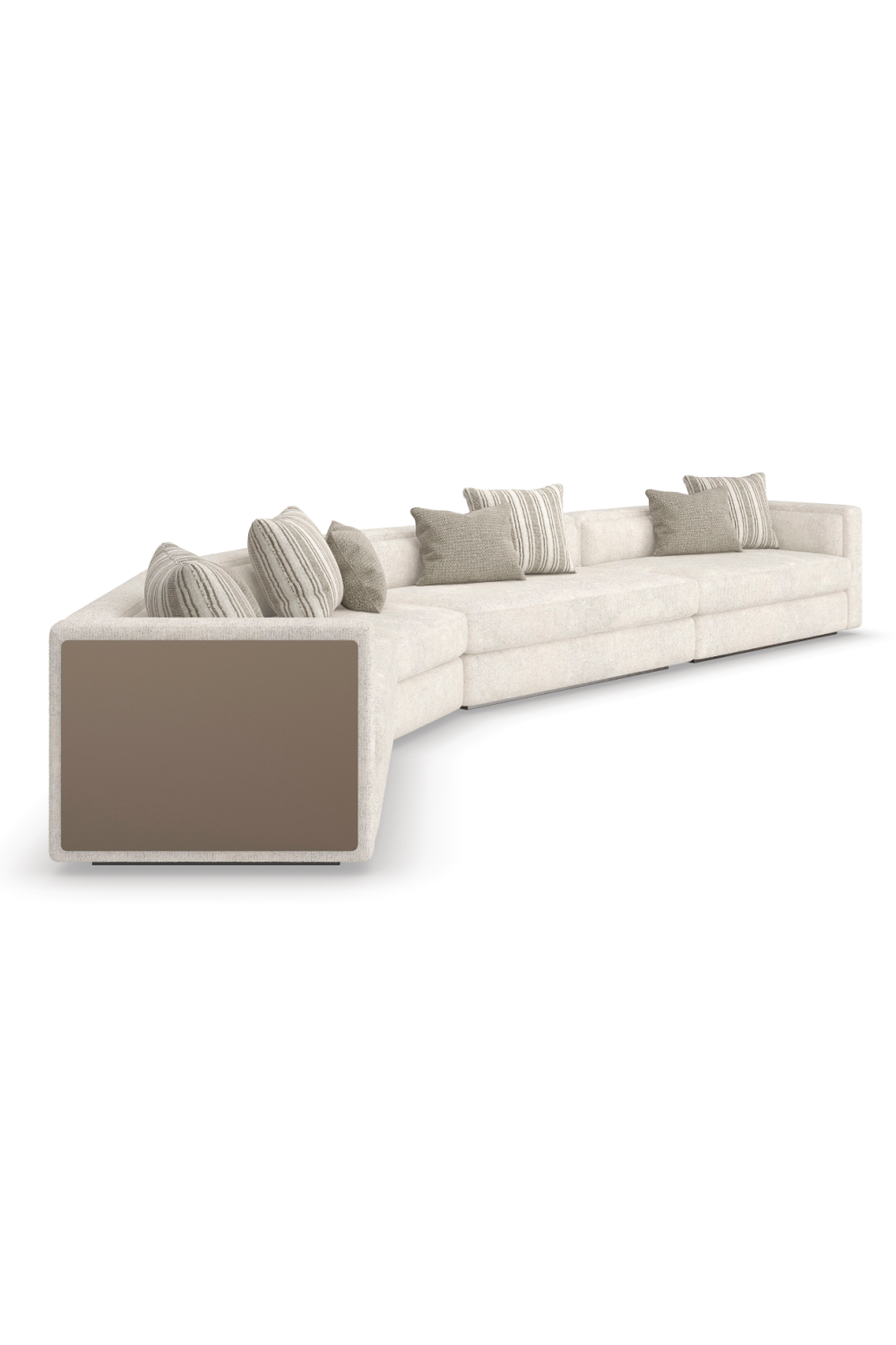 Cream Minimalist Sectional Sofa | Caracole Unity | Oroa.com