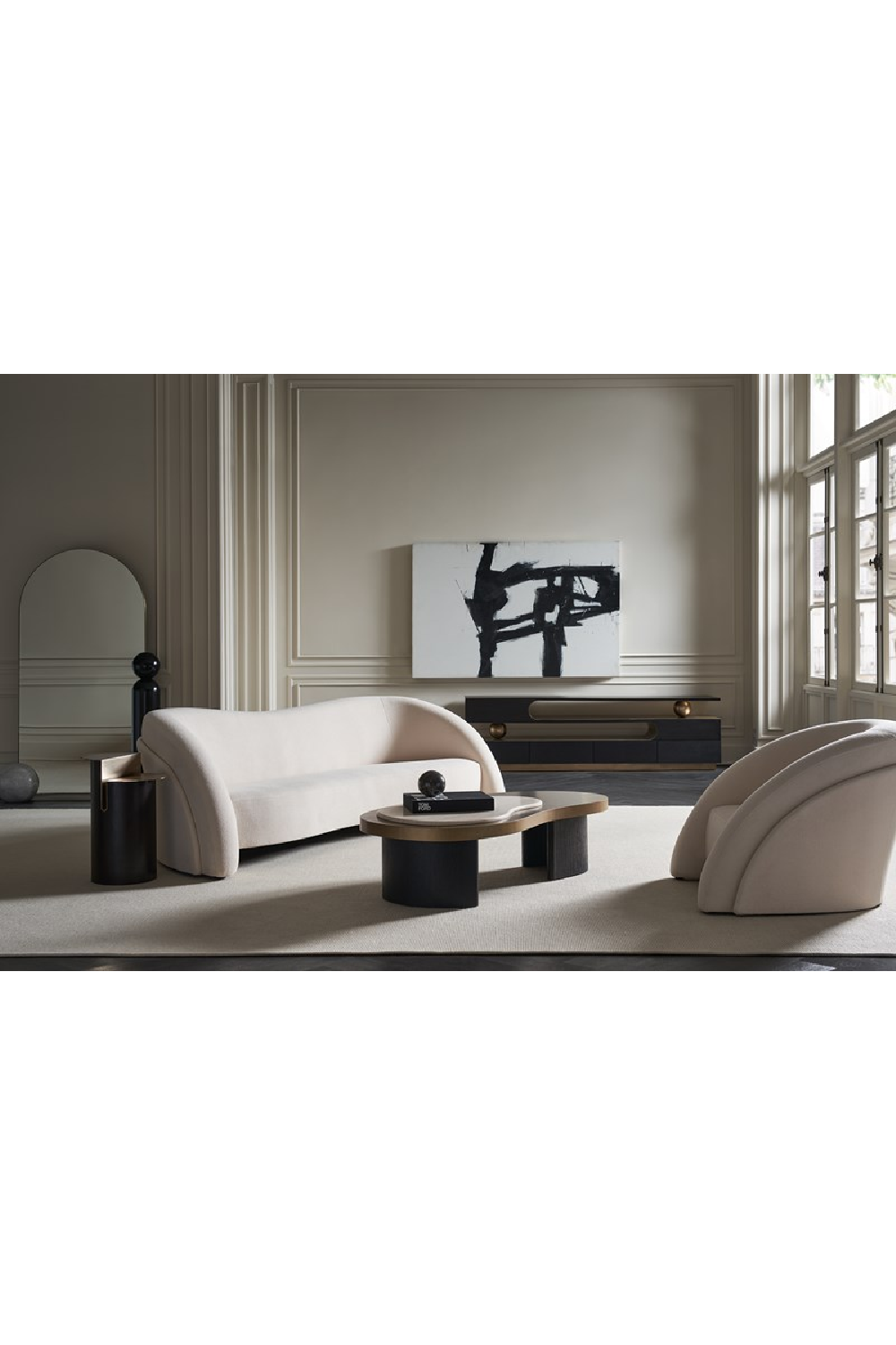 Bronze Split-Top Side Table | Caracole Discord | Oroa.com