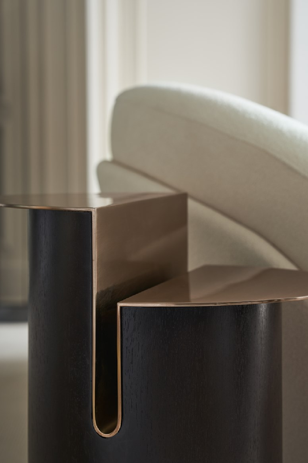 Bronze Split-Top Side Table | Caracole Discord | Oroa.com