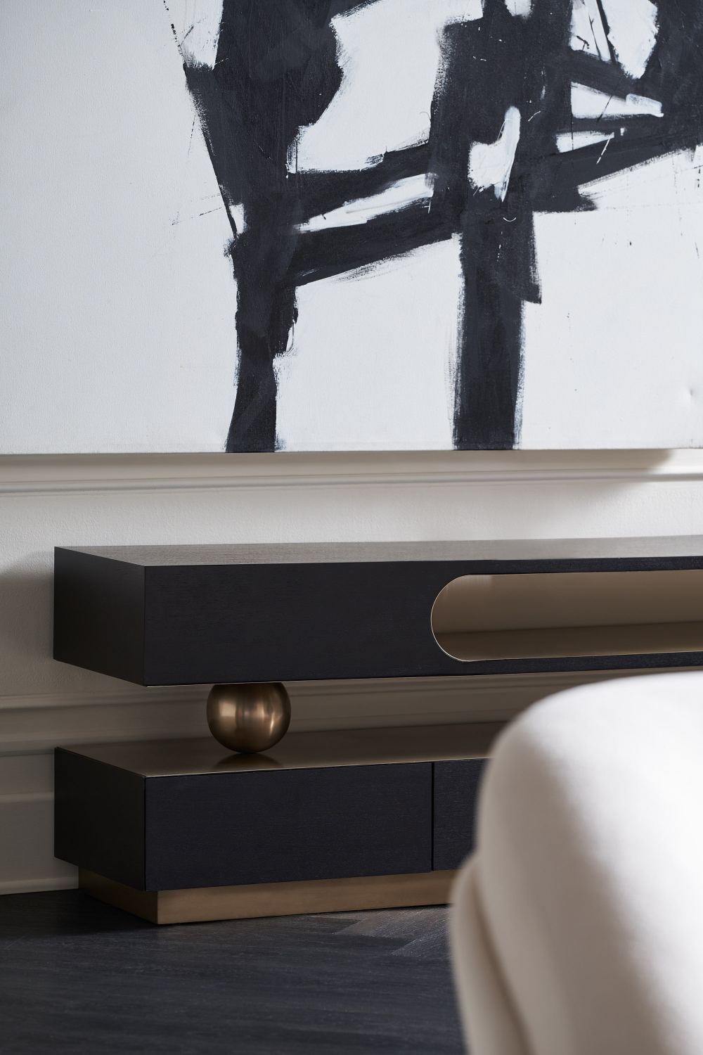 Modern 4-Drawer Media Unit | Caracole Harmony | Oroa.com