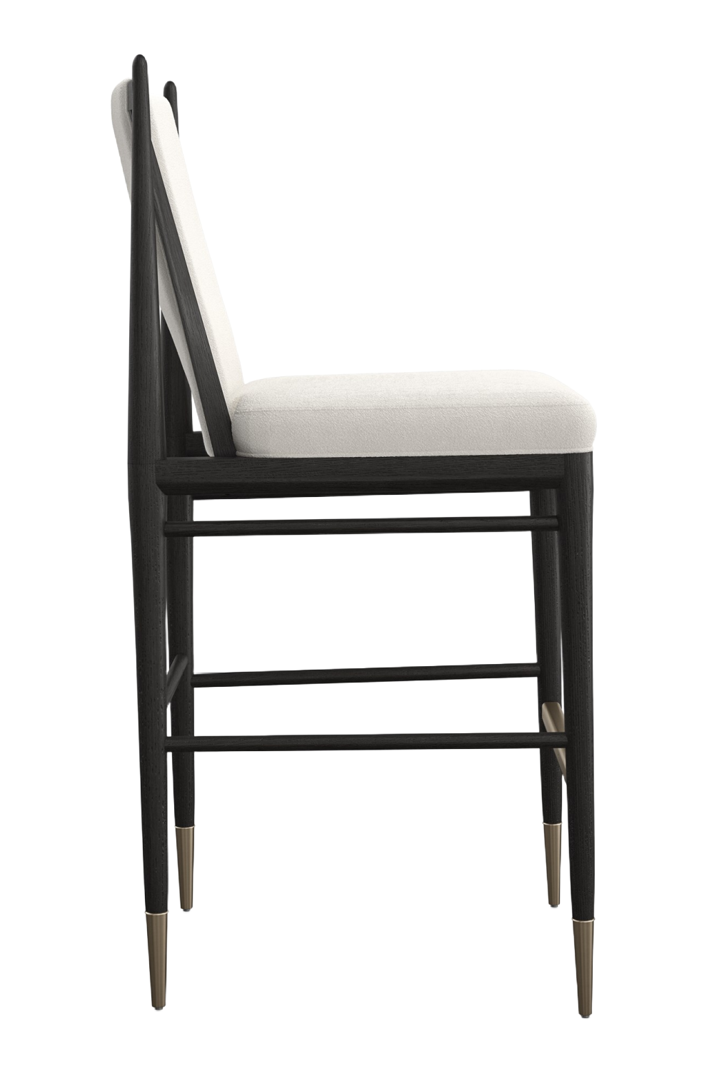 Ivory Bouclé Bar Stool | Caracole Unity | Oroa.com