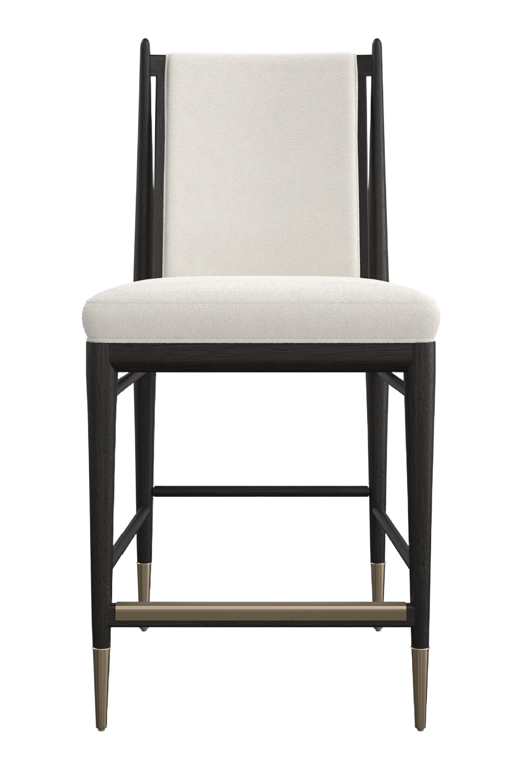 Ivory Bouclé Counter Stool | Caracole Unity | Oroa.com