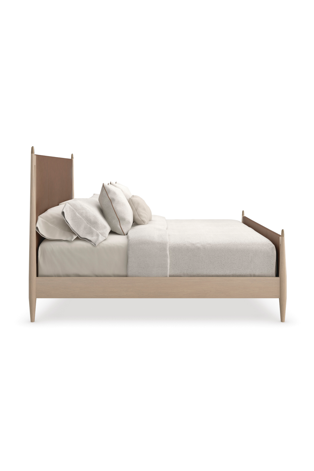 Brown Leather Bed | Oroa.com