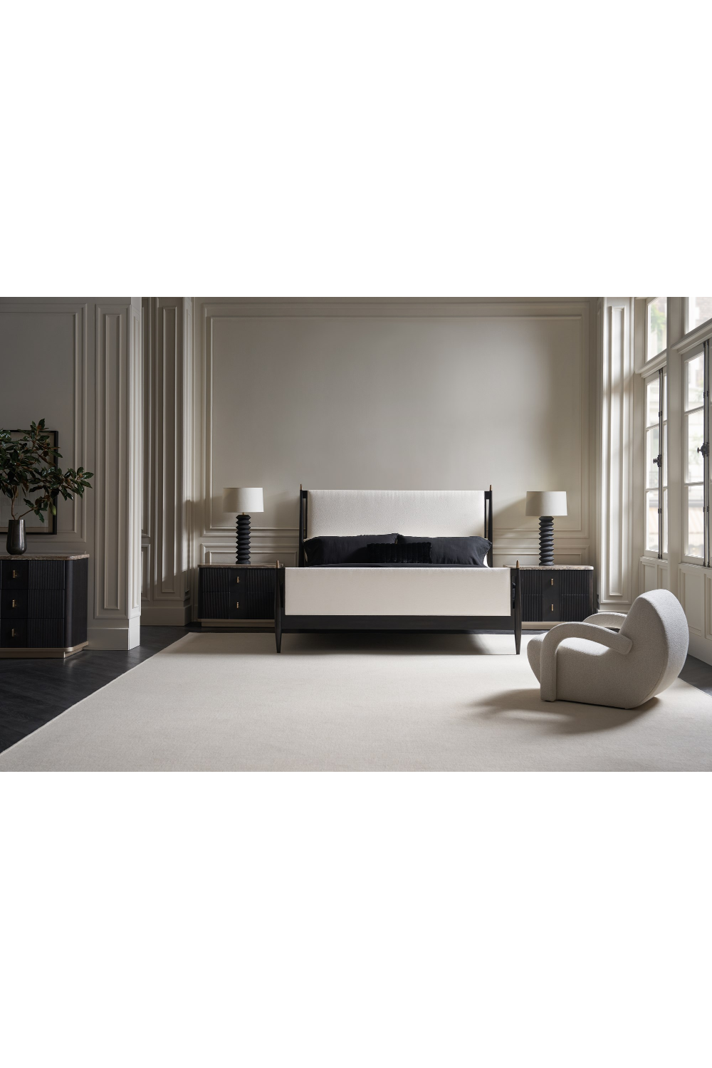 Black Ash 6-Door Dresser | Caracole Rhythm | Oroa.com