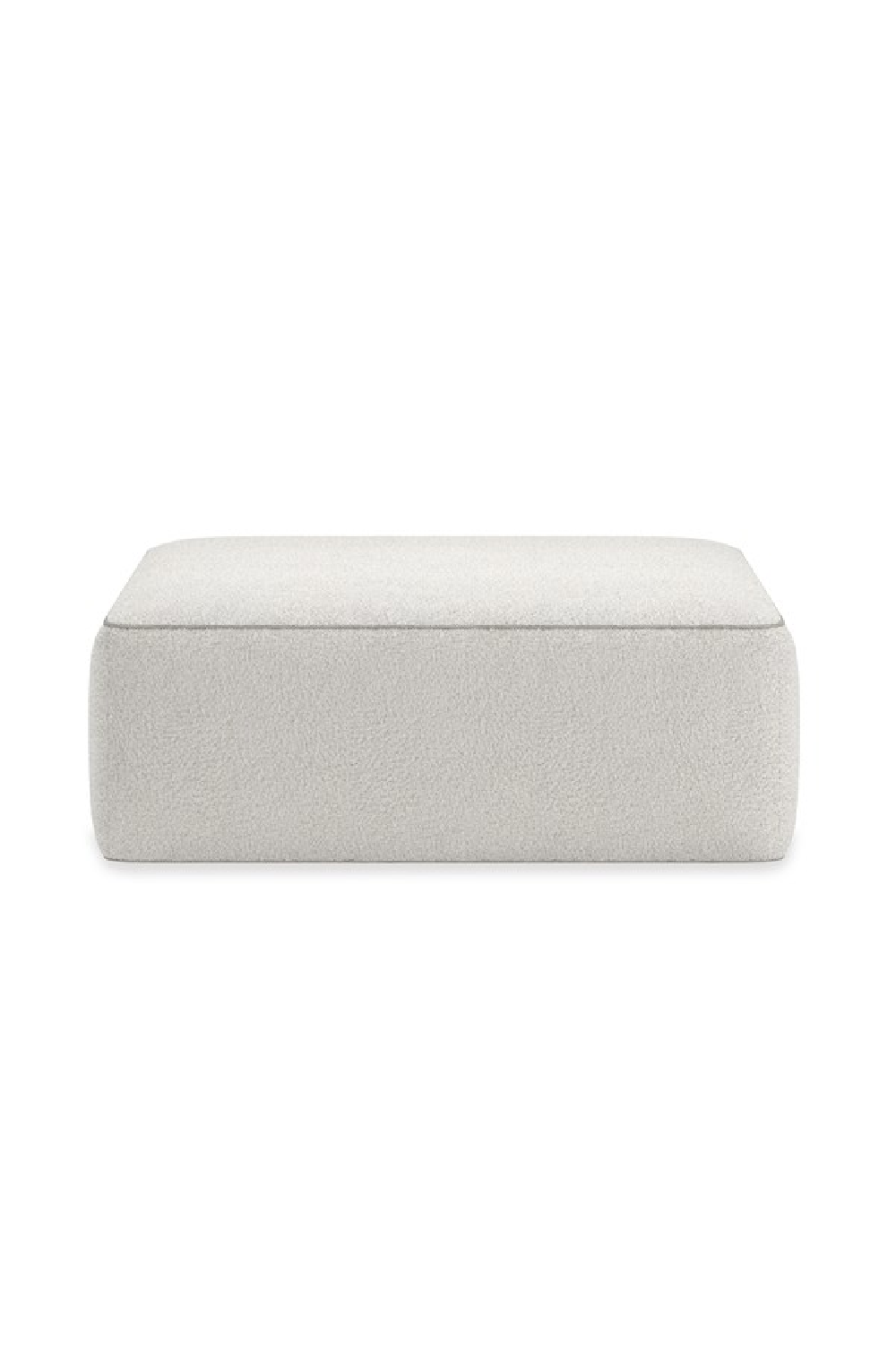 White Welted Sectional Sofa | Caracole Marbella | Oroa.com