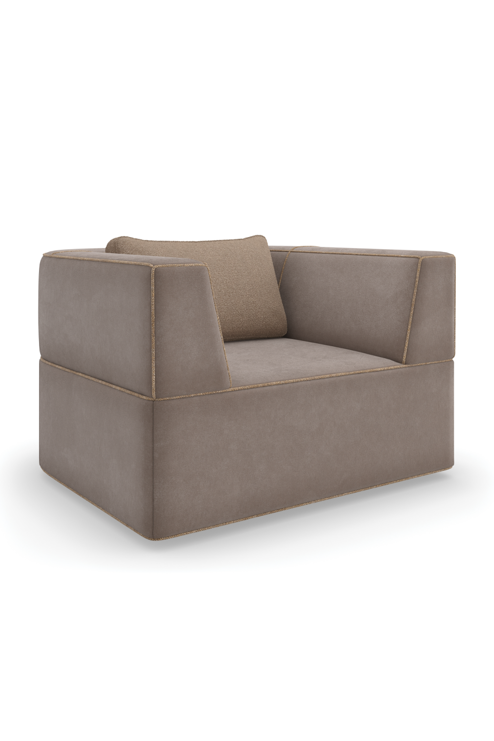 Warm Gray Lounge Chair | Caracole Marbella | Oroa.com