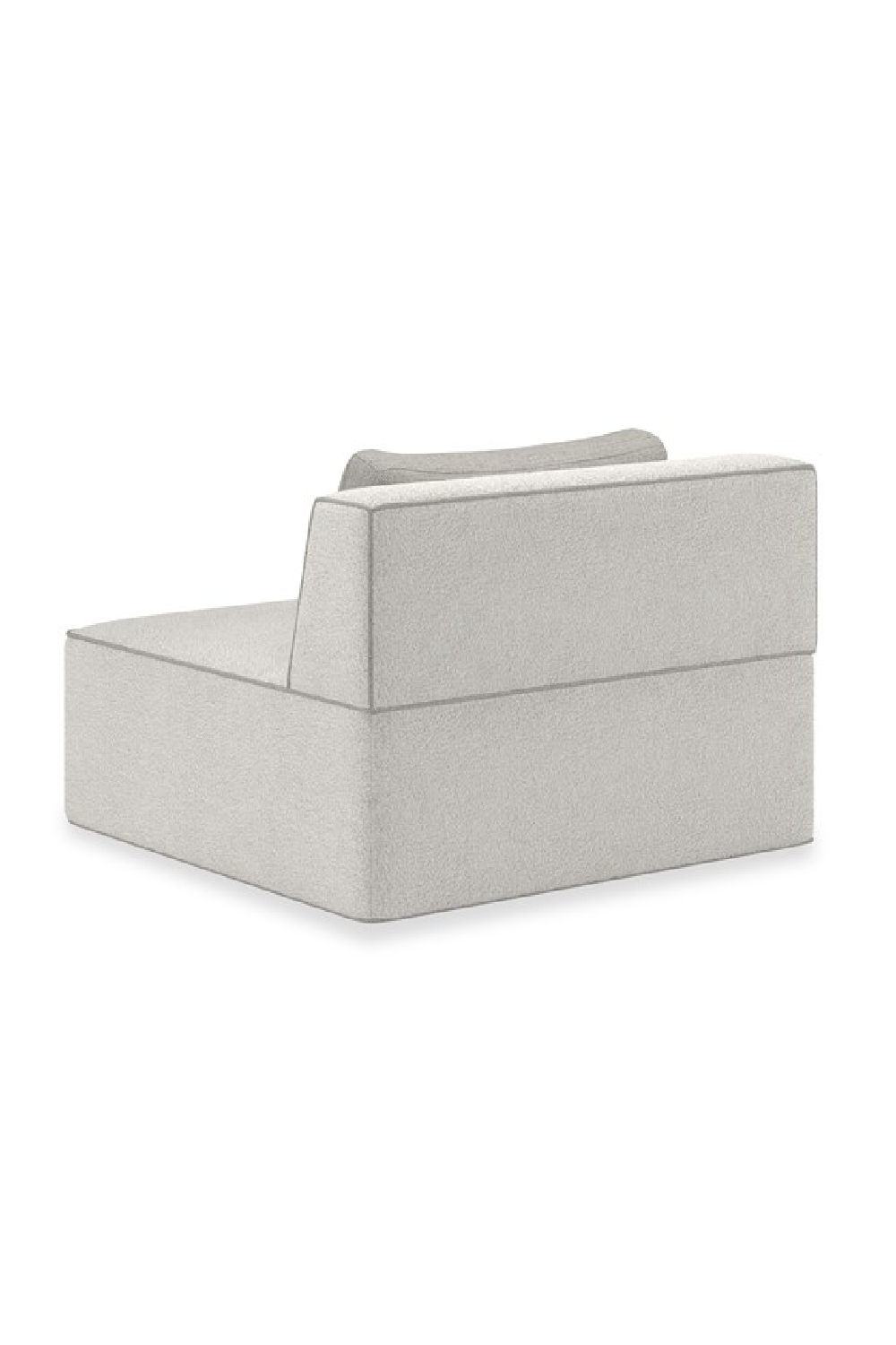 White Welted Sectional Sofa | Caracole Marbella | Oroa.com