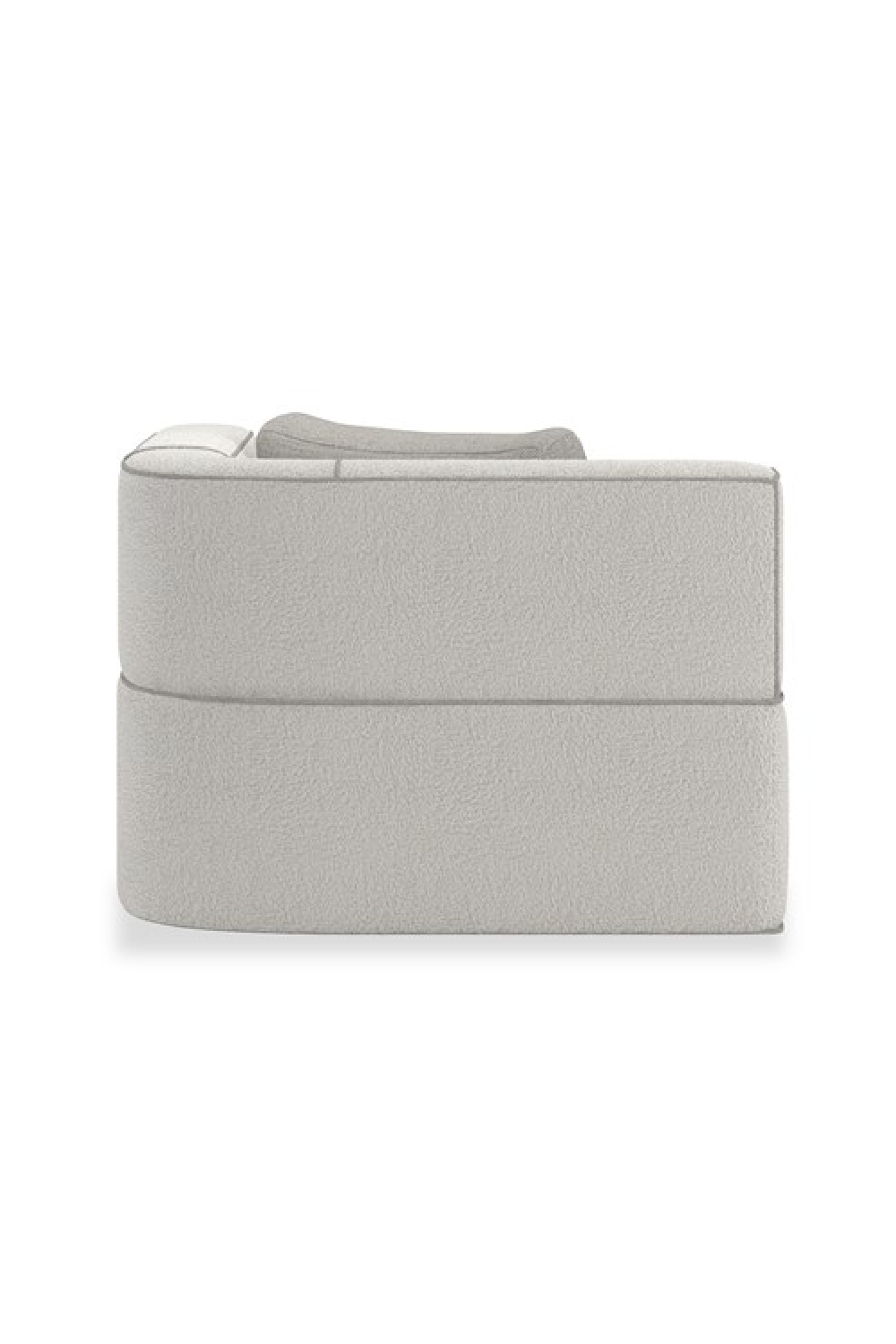 White Welted Sectional Sofa | Caracole Marbella | Oroa.com