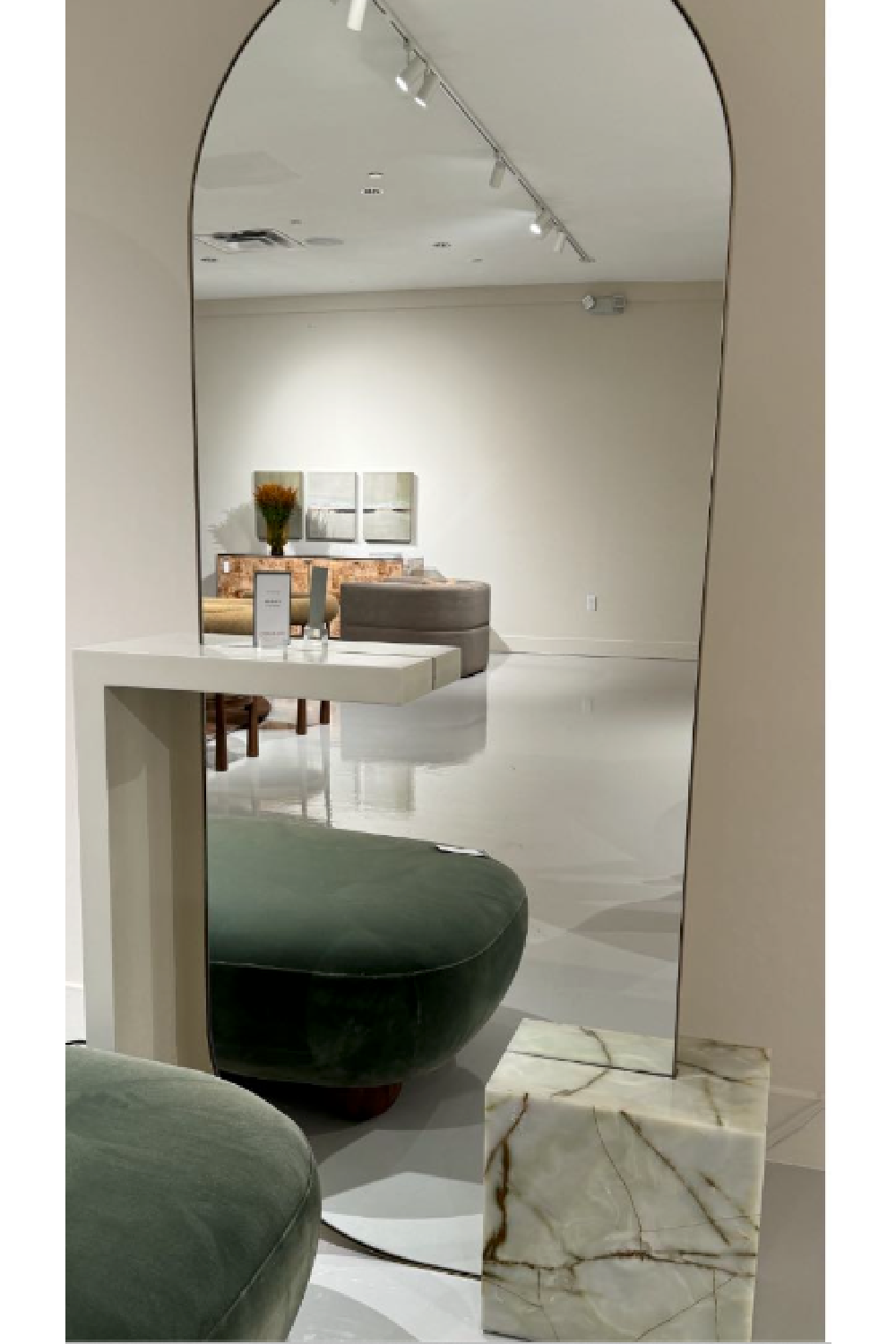 Bronze Metallic Floor Mirror | Caracole Monaco | Oroa.com