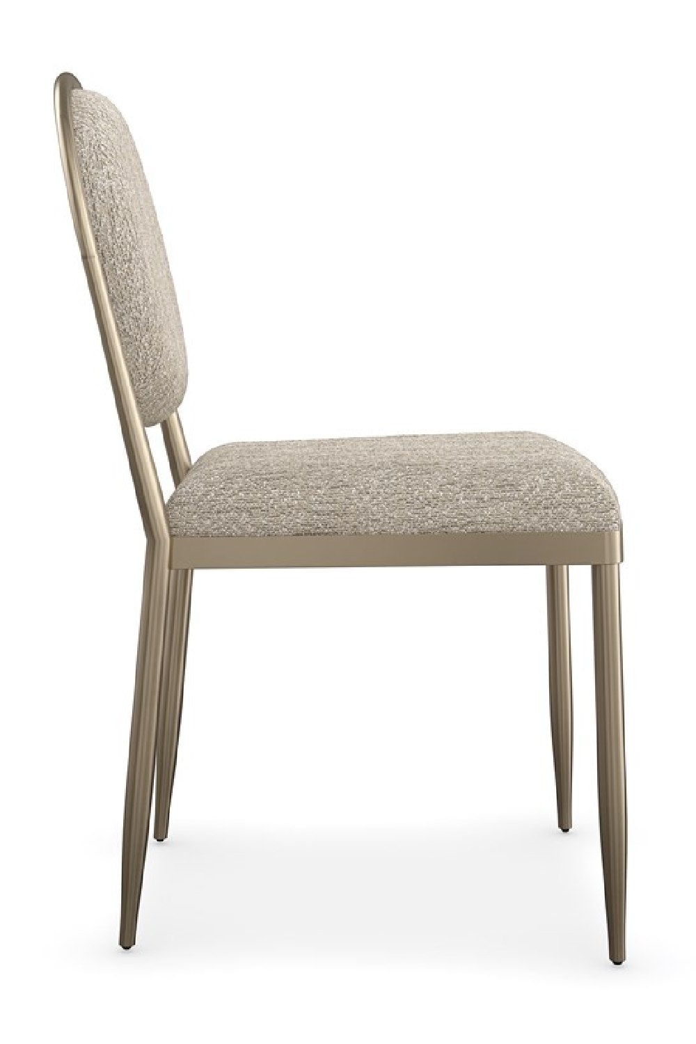 Oval-Back Bouclé Dining Chairs (2) | Caracole Capri | Oroa.com