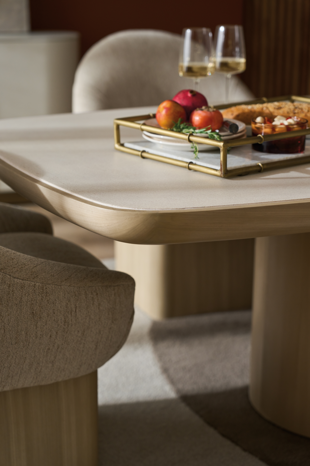 Upholstered Swivel Dining Chair | Caracole Palma | Oroa.com