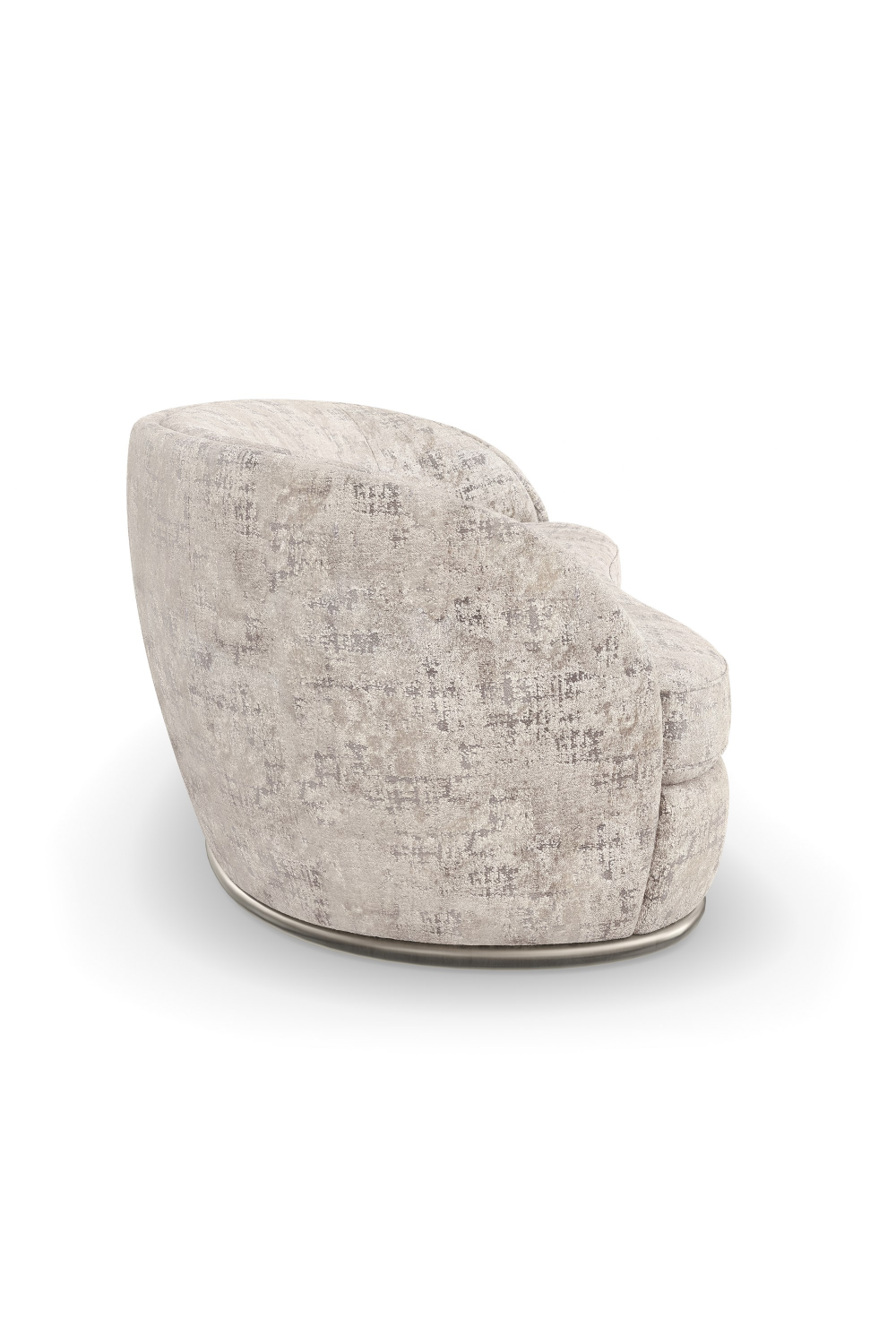 Organic-Shaped Chenille Sofa | Caracole Nebula | Oroa.com