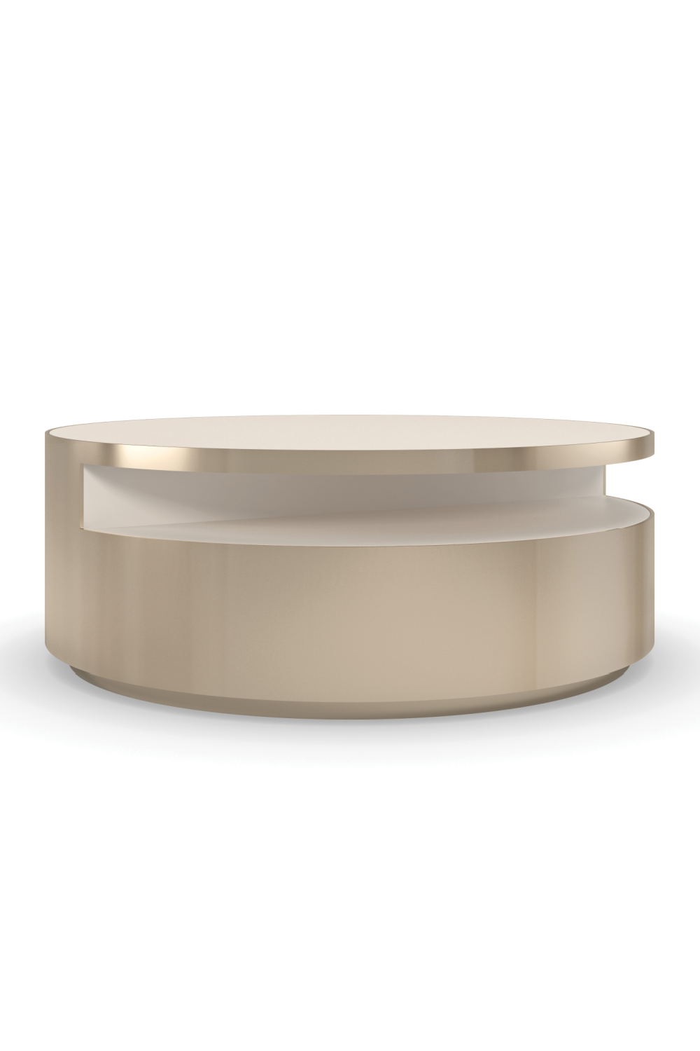 Gold Rotatable Coffee Table | Caracole Turn Style | Oroa.com