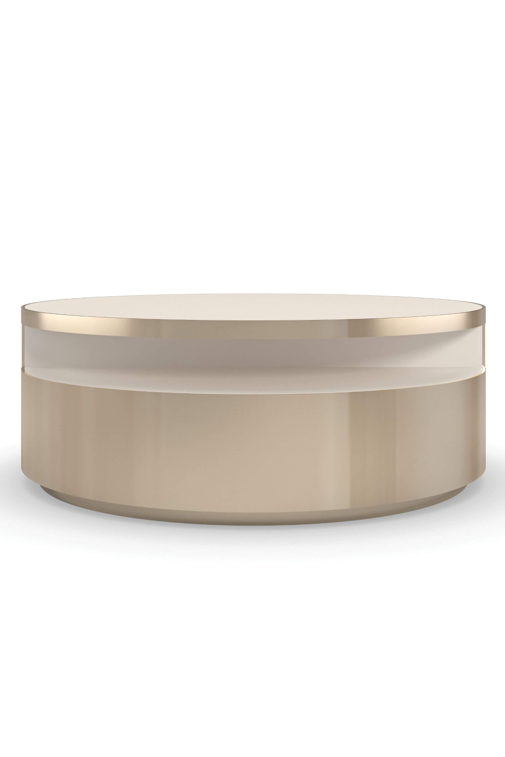 Gold Rotatable Coffee Table | Caracole Turn Style | Oroa.com