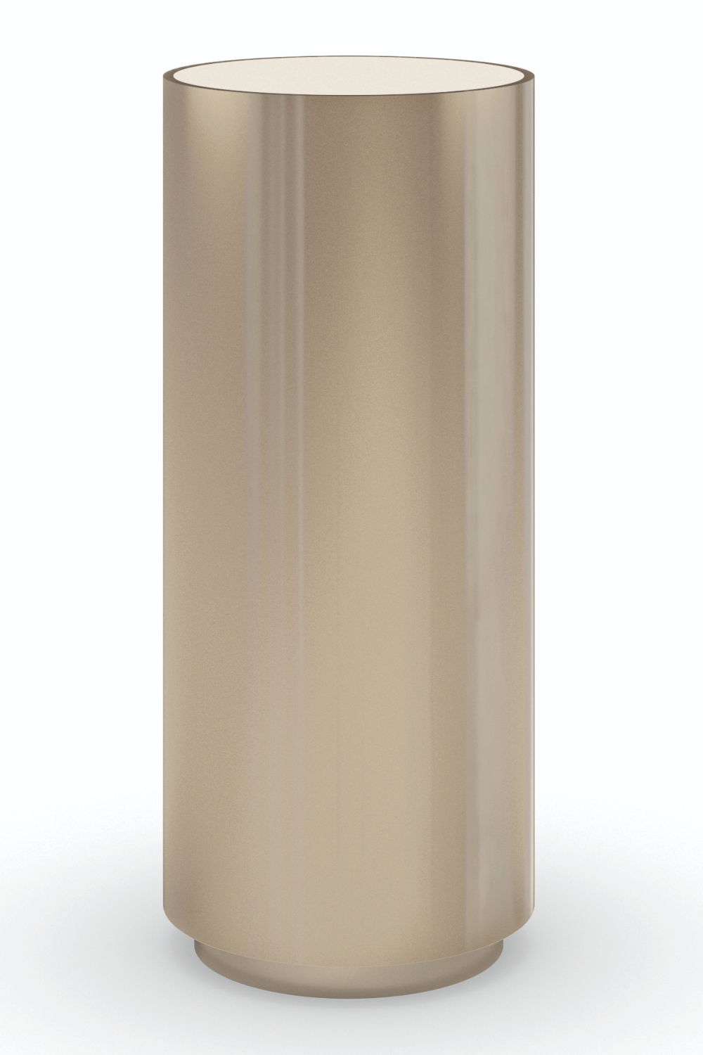 Cylindrical Metallic Side Table | Caracole Round About | Oroa.com