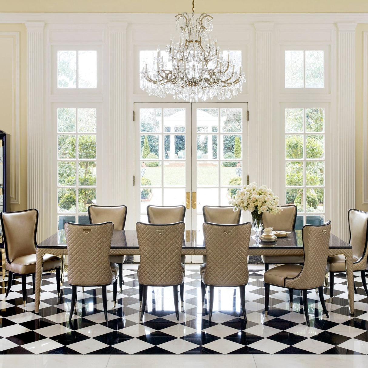 Eucalyptus Extendable Dining Table – The Aristocrat – angled view