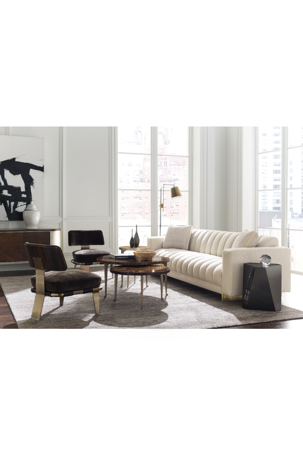 Faceted Metal Side Table | Caracole The Contempo Side | Oroa.com