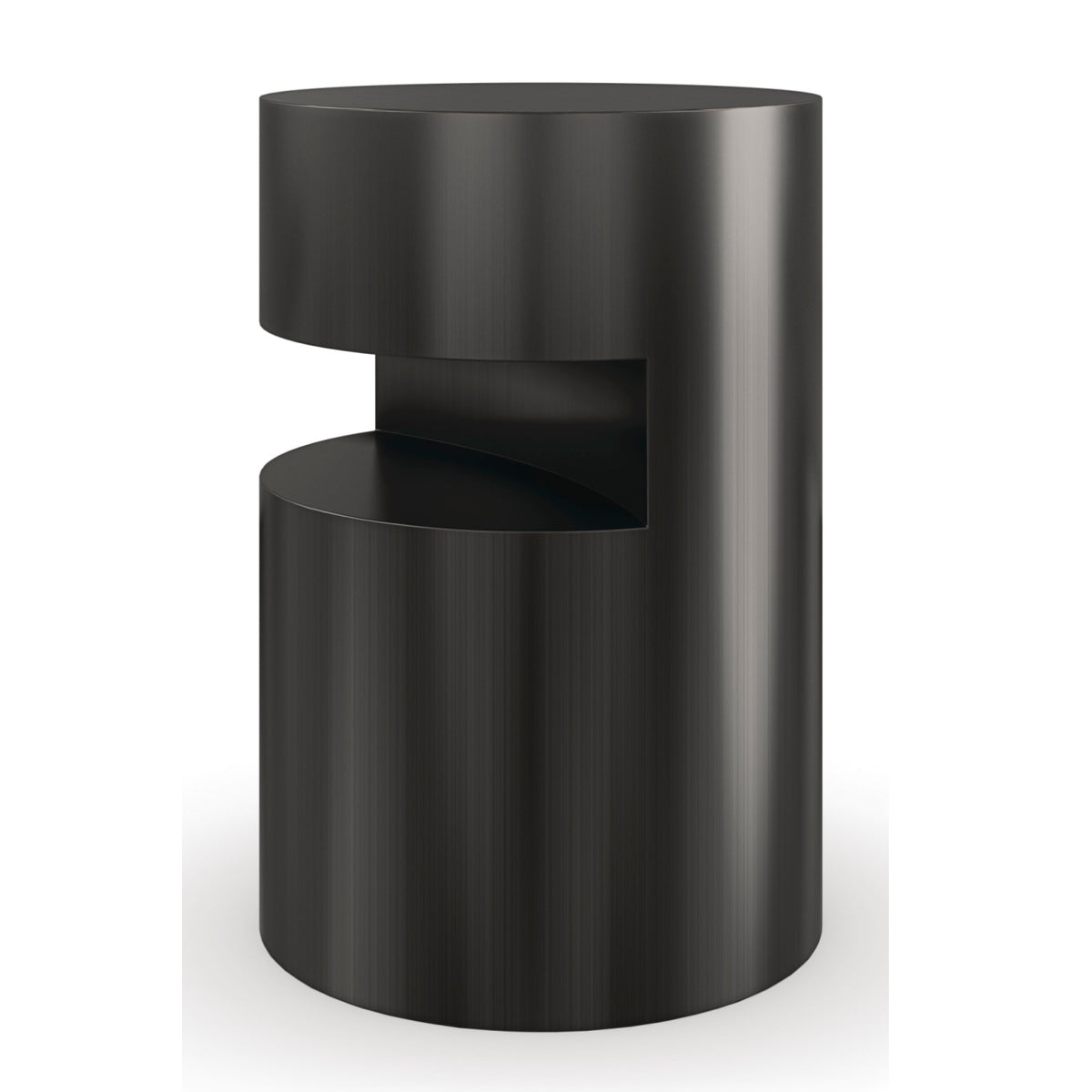 Black Cylindrical End Table | Caracole Constellation | Oroa.com