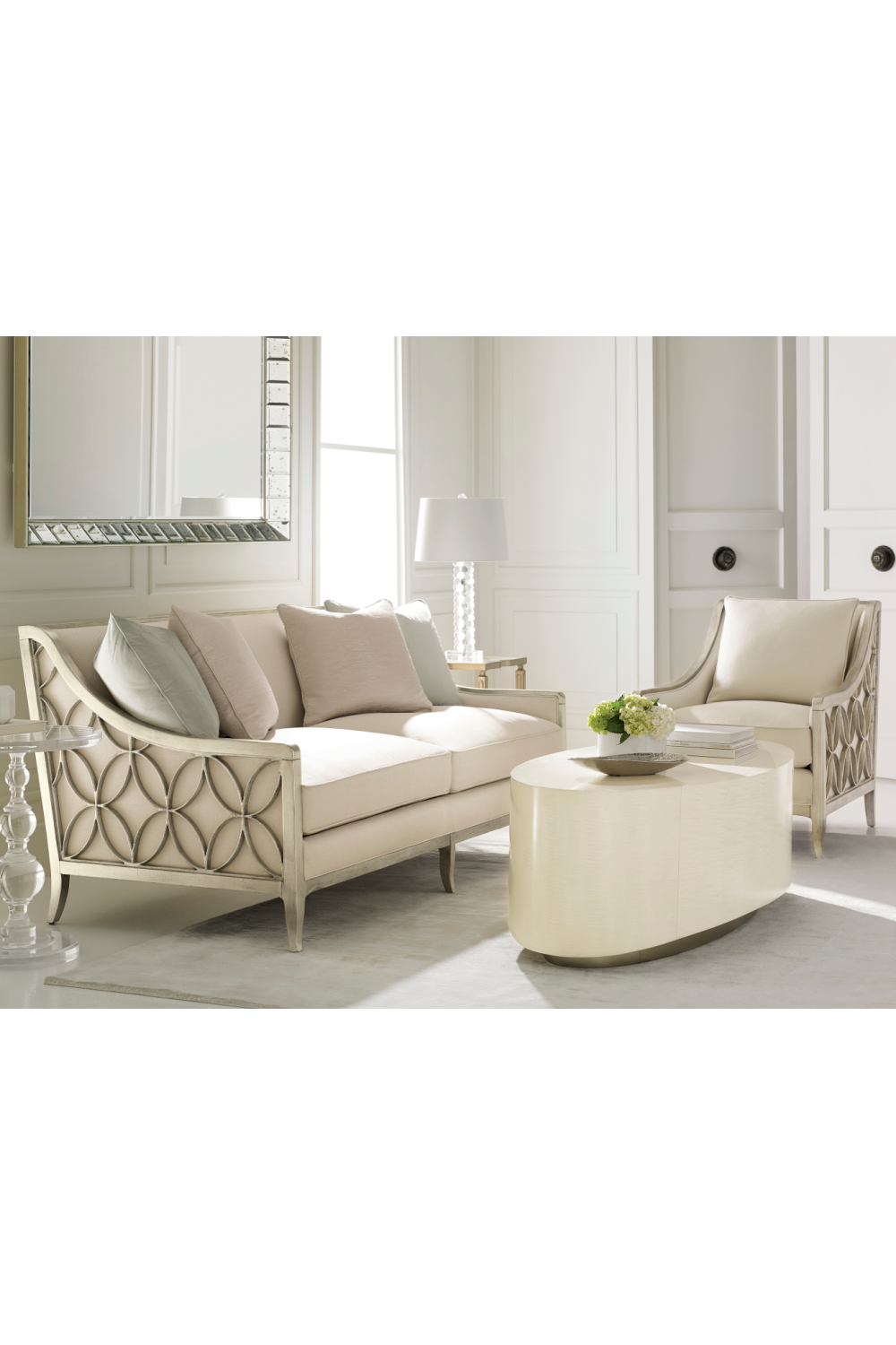 Acrylic Sculpted Side Table | Caracole All Clear | Oroa.com