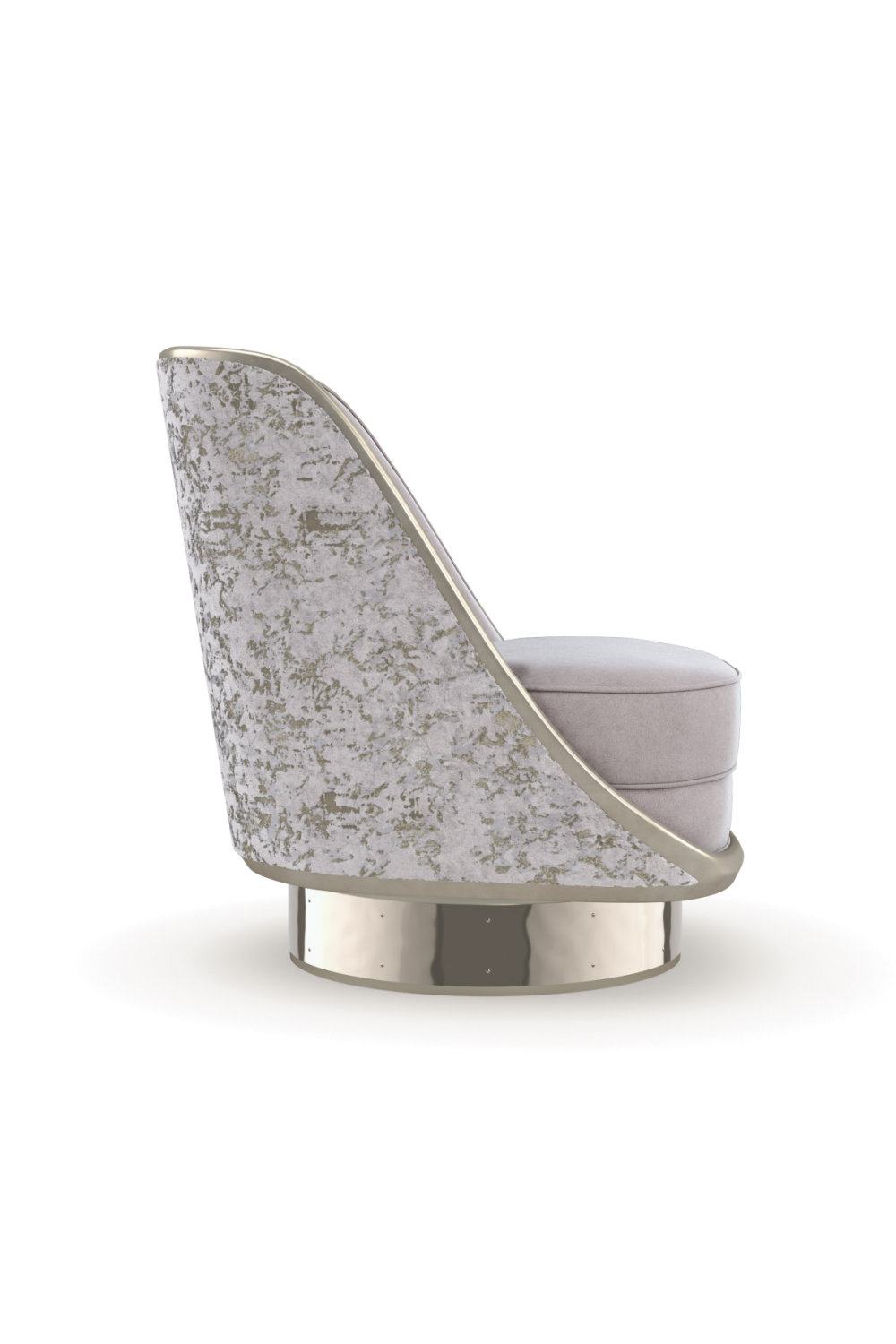 Velvet Back Swivel Chair | Caracole Go For A Spin | Oroa.com
