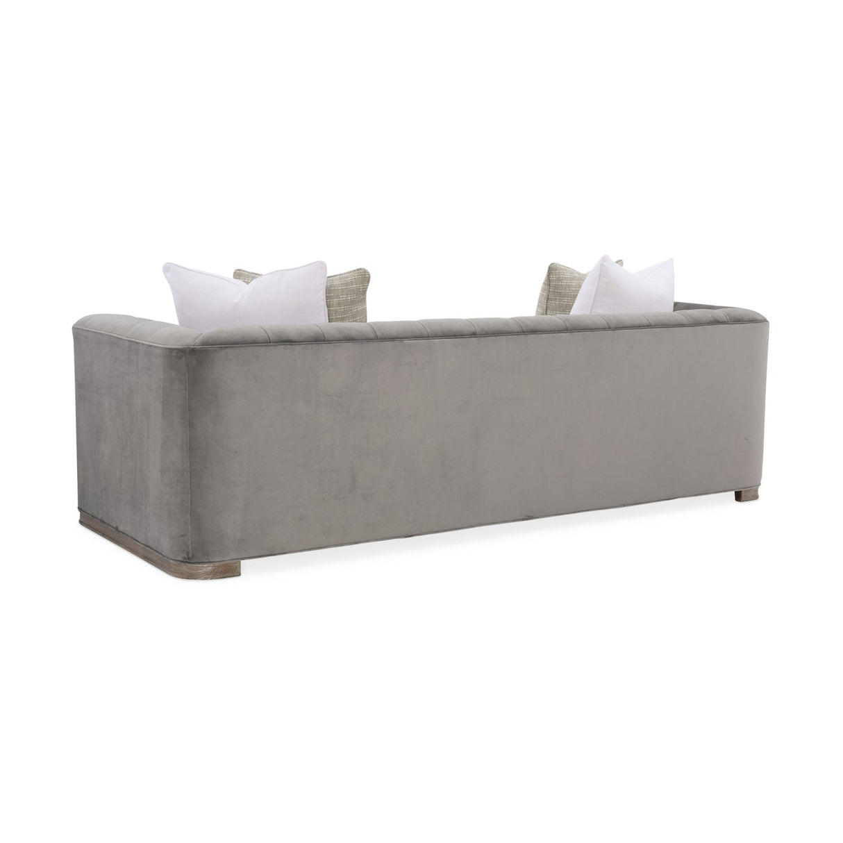 Gray Tufted Sofa – Tuft – rear view