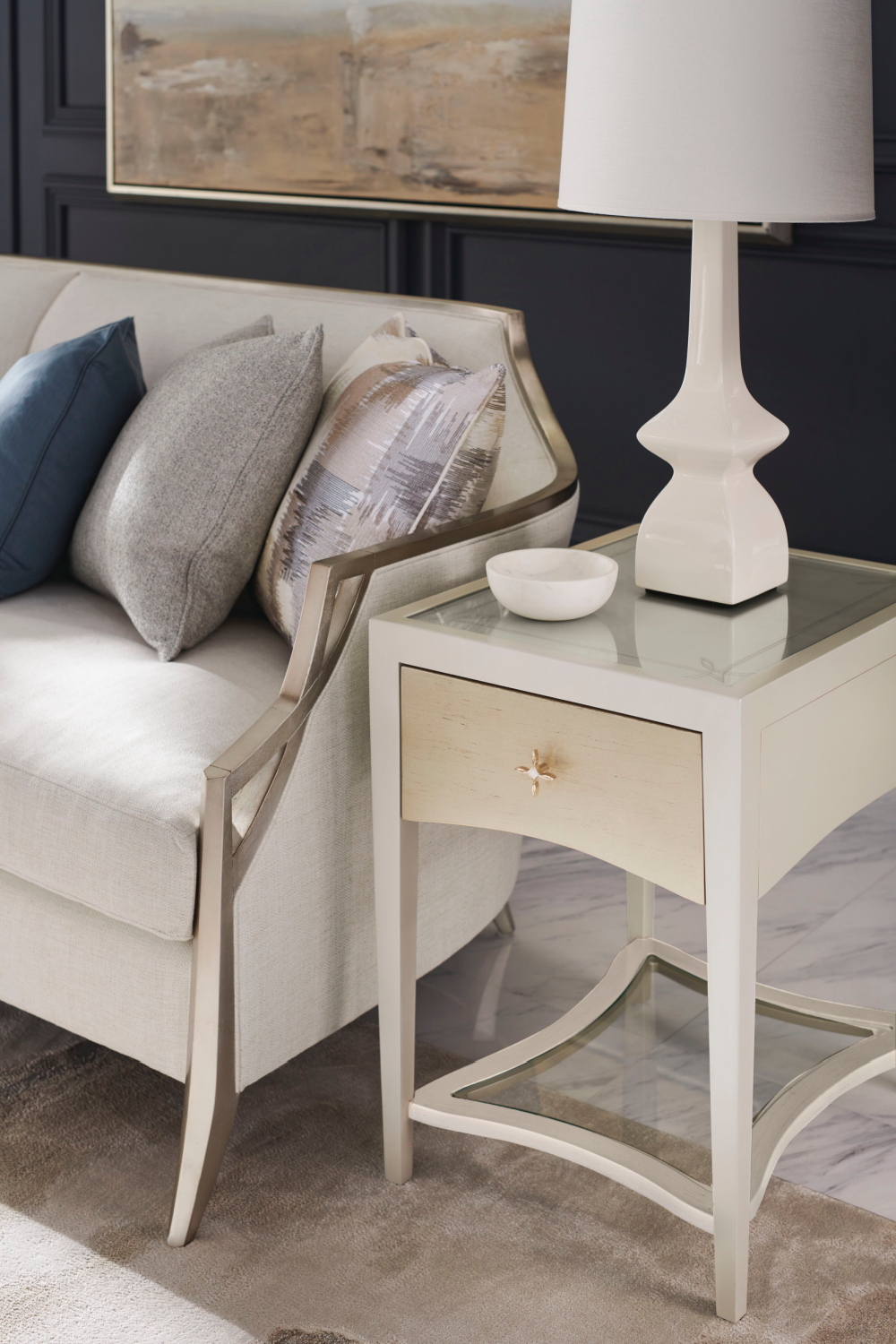 Modern Cream Sofa | Caracole X Factor | Oroa.com