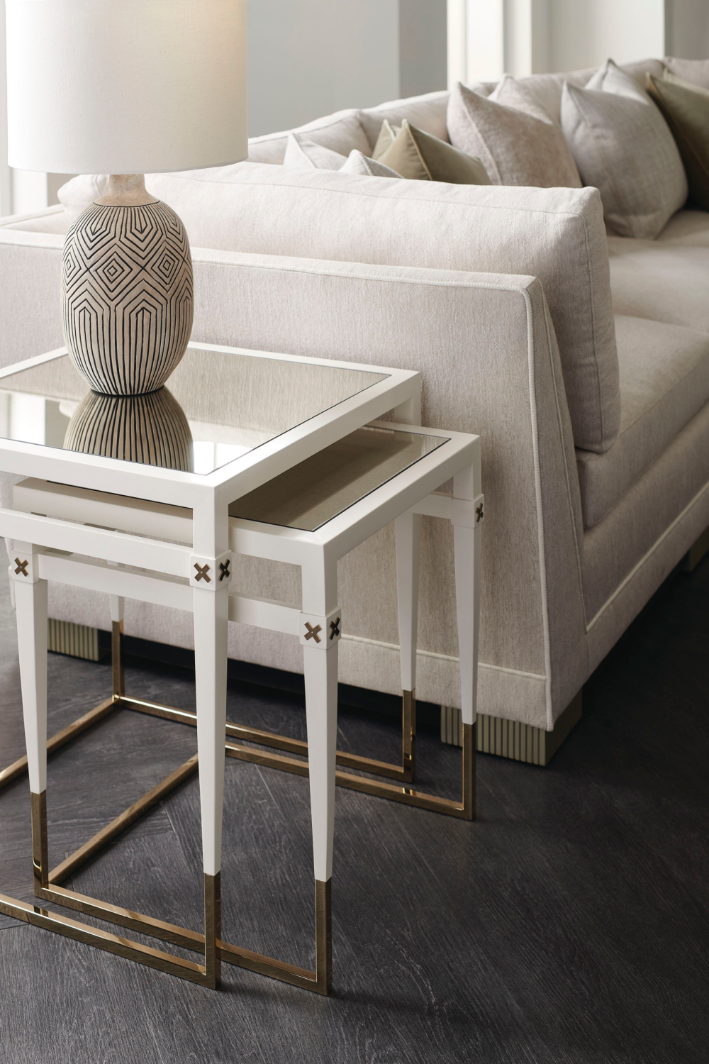 Modern Chenille Modular Sofa | Caracole Deep Retreat | Oroa.com