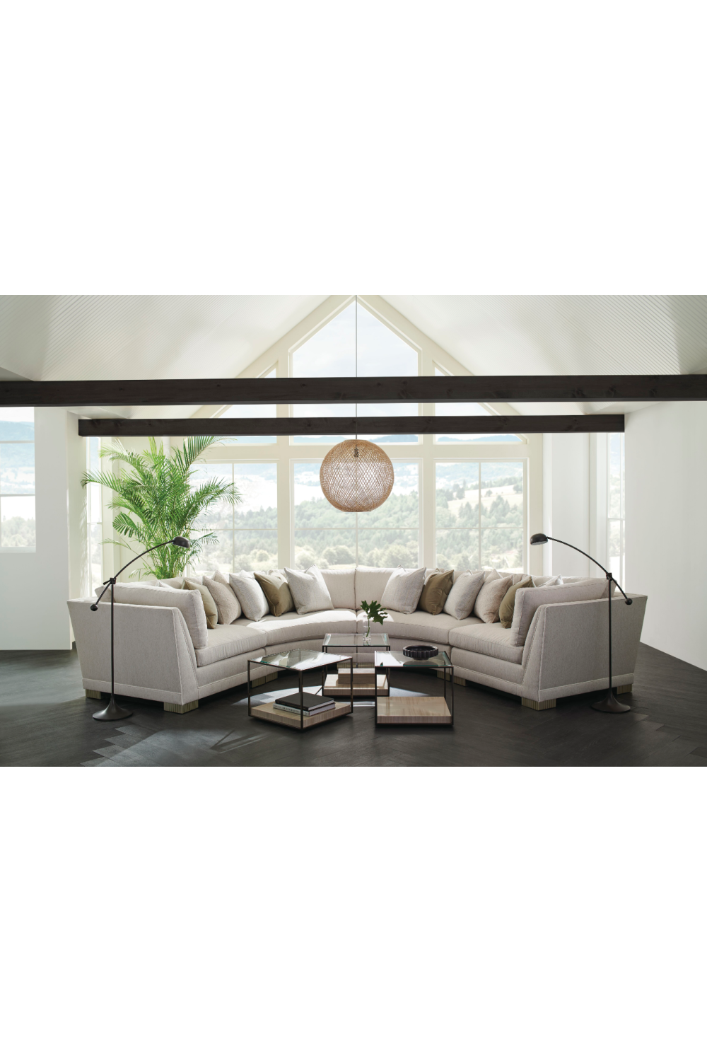 Modern Chenille Modular Sofa | Caracole Deep Retreat | Oroa.com