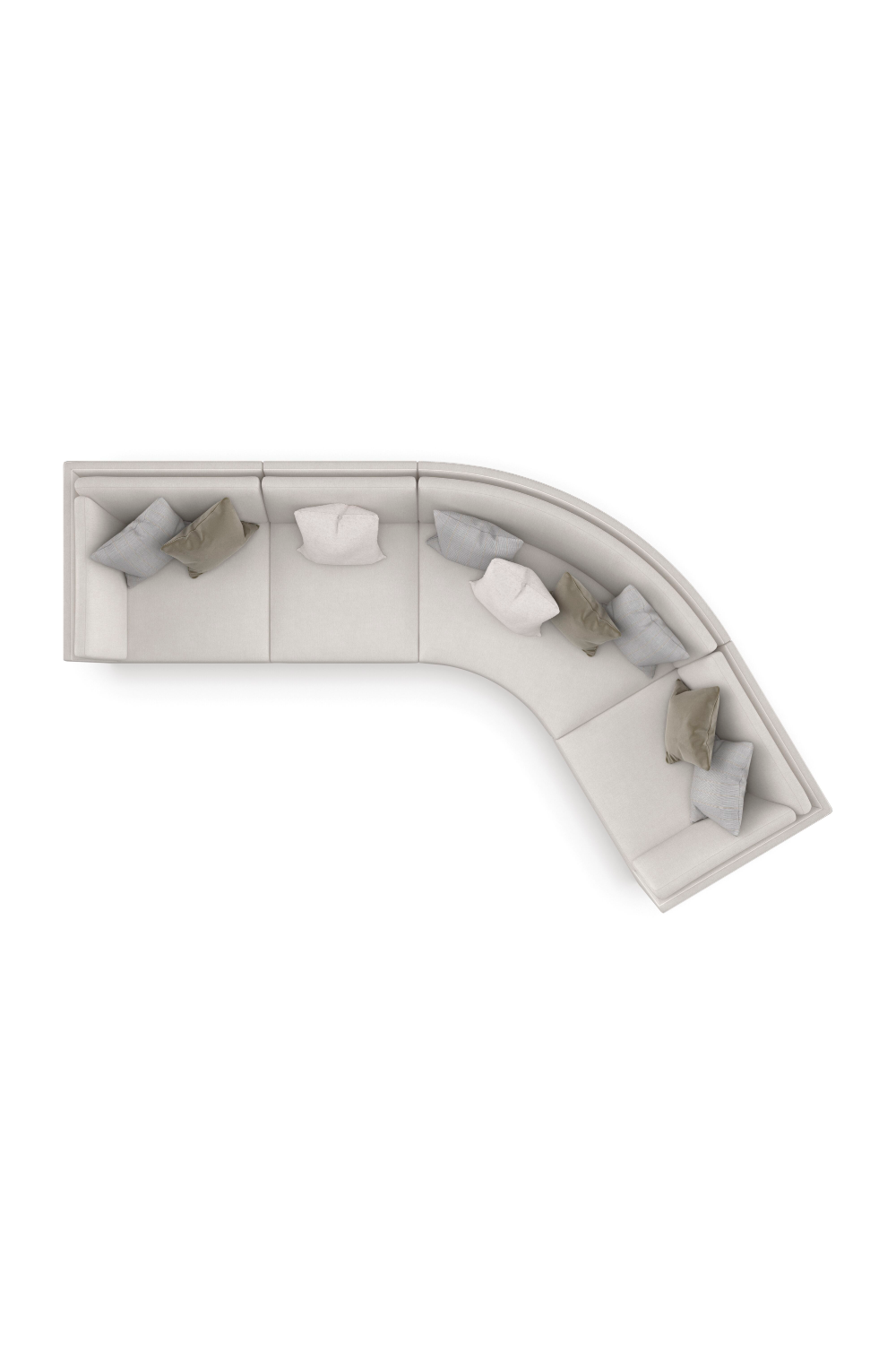 Modern Chenille Modular Sofa | Caracole Deep Retreat | Oroa.com