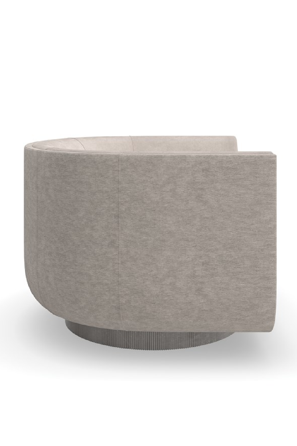 Taupe Velvet Swivel Lounge Chair | Caracole Clipper | Oroa.com