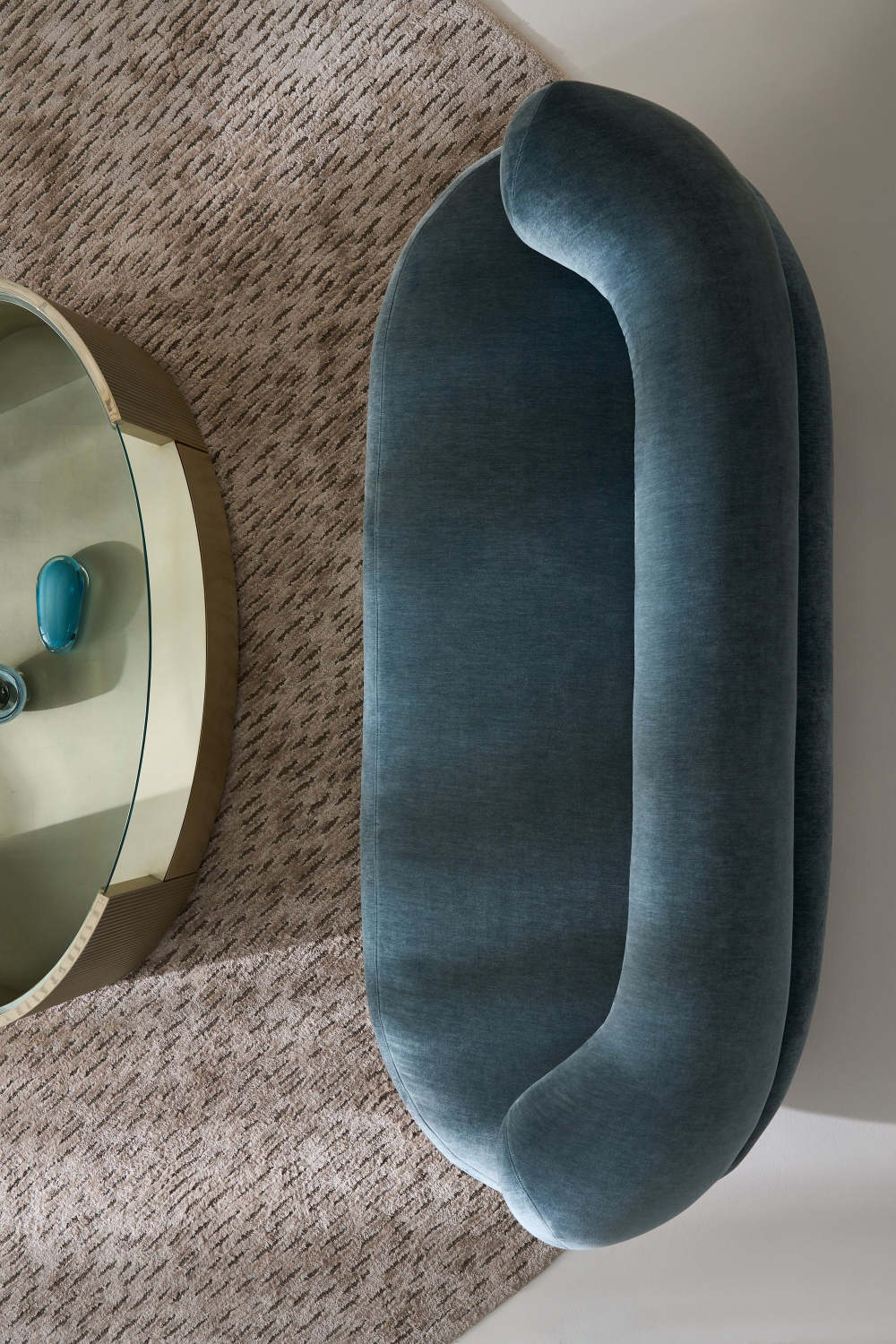 Bean-Shaped Velvet Sofa | Caracole Lagoon | Oroa.com