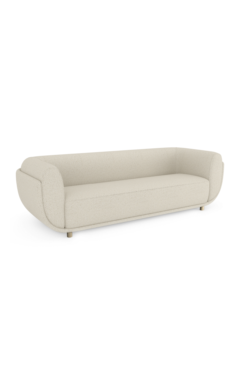 Ivory Bouclé Sofa | Caracole Cocoon | Oroa.com
