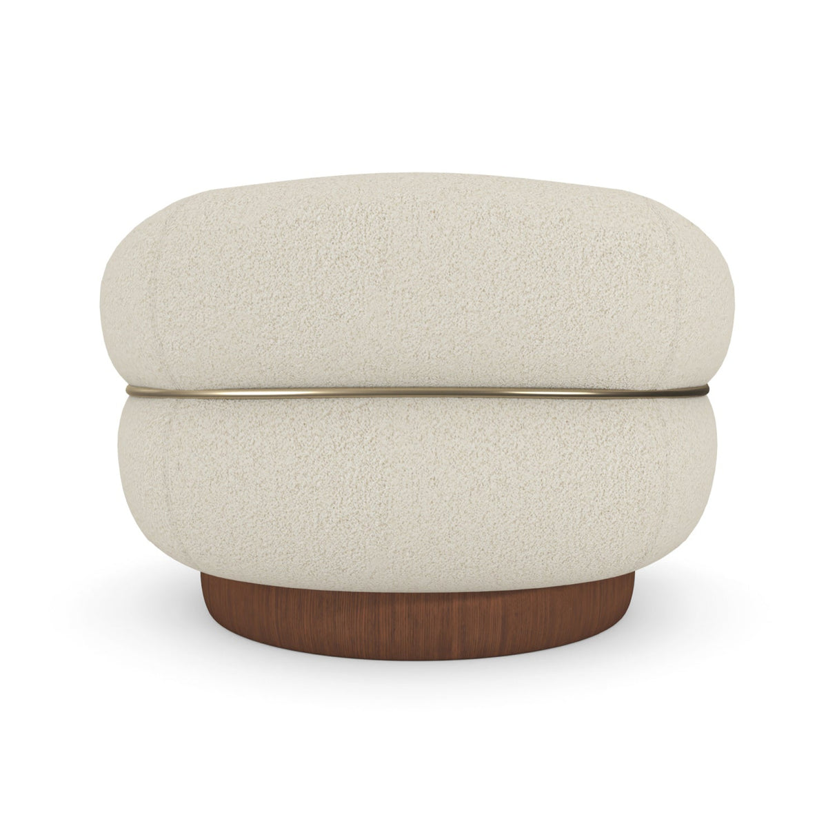 White Boucle Swivel Chair – Smoosh – alternate view 6