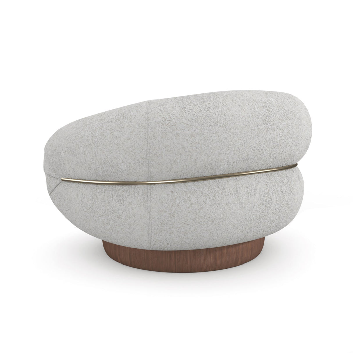 White Boucle Swivel Chair – Smoosh – alternate view 10