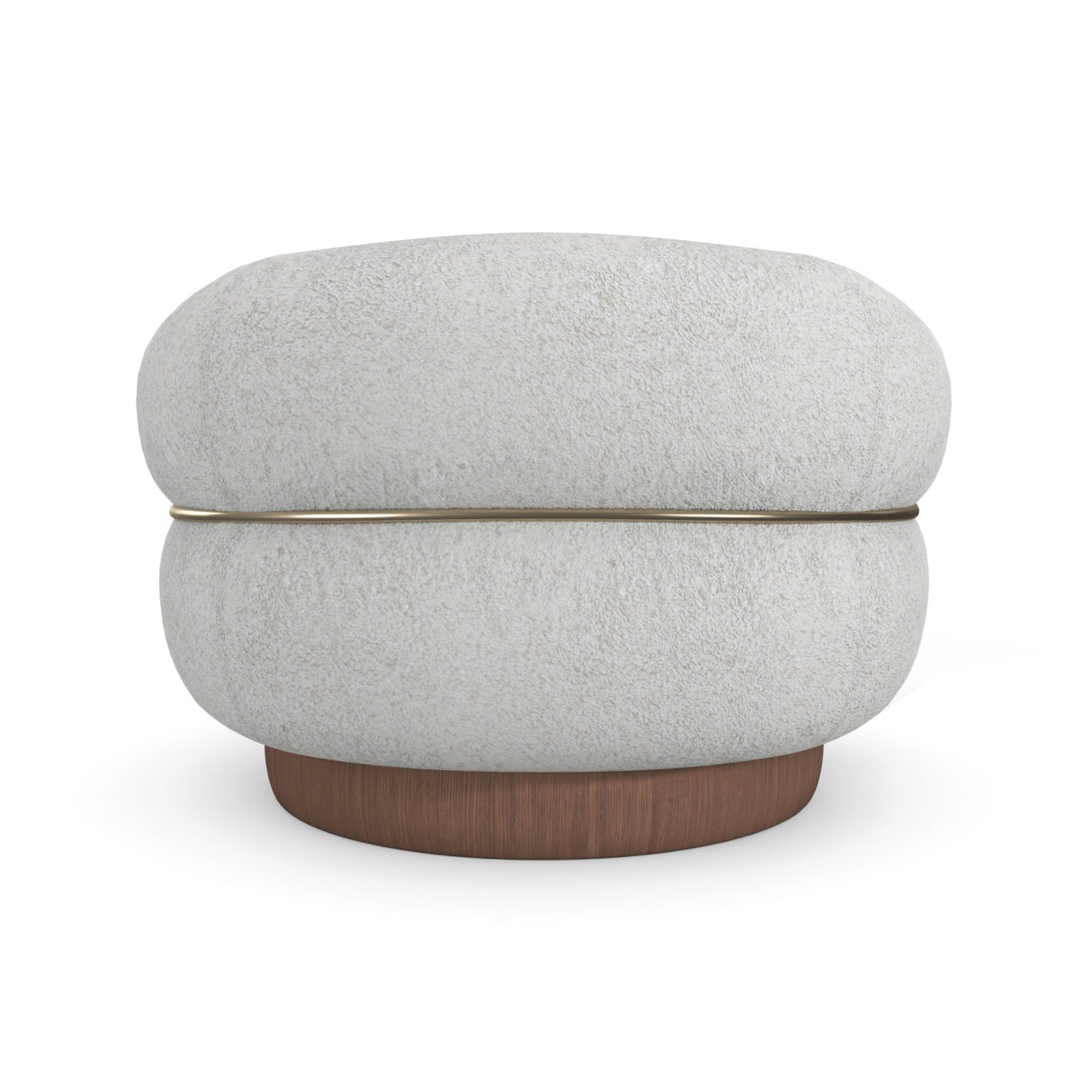 White Boucle Swivel Chair – Smoosh – alternate view 11