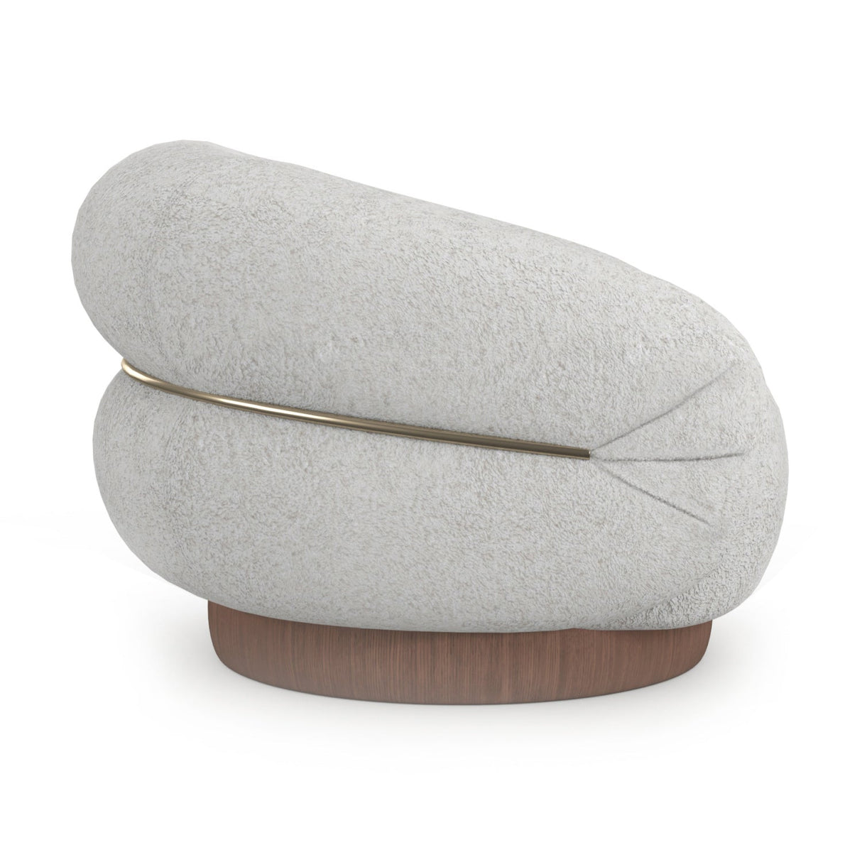 White Boucle Swivel Chair – Smoosh – alternate view 12