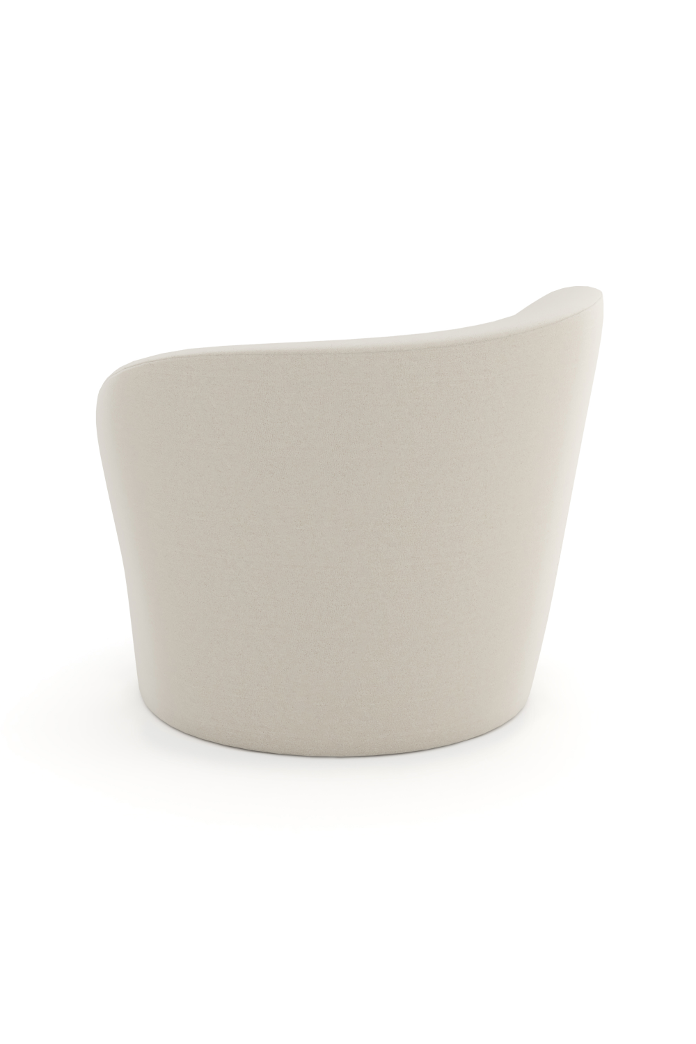 Wavy Back Wool Swivel Chair | Caracole Quasi | Oroa.com