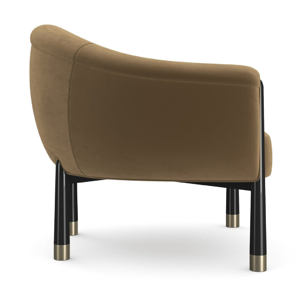 Velvet Curved Accent Chair – Baton – alternate view 5