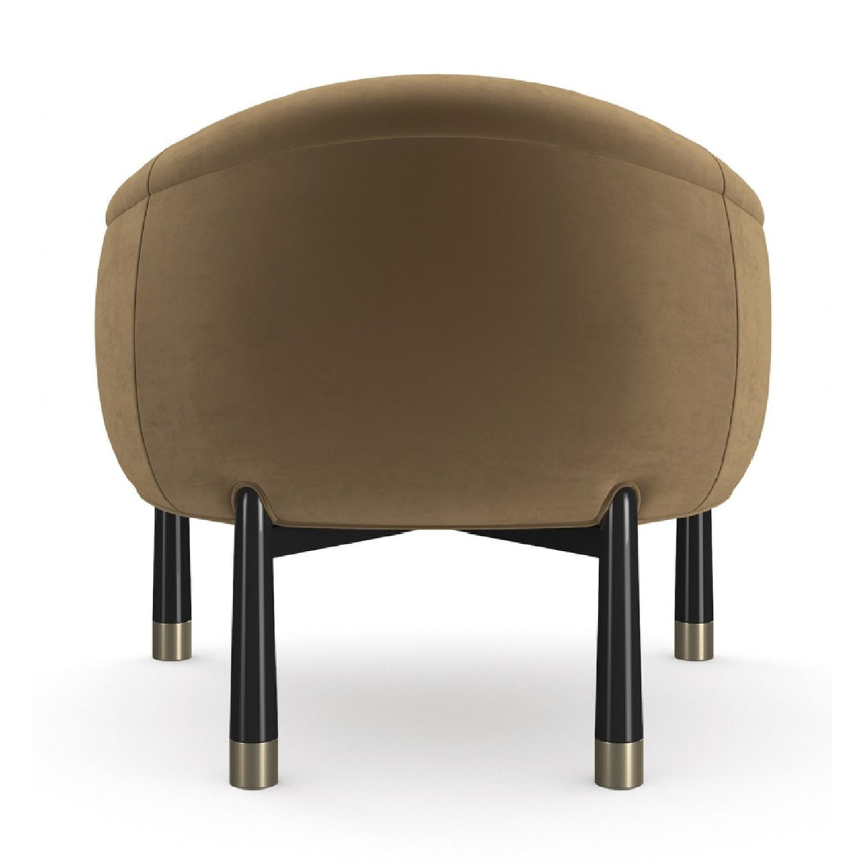 Velvet Curved Accent Chair – Baton – alternate view 6